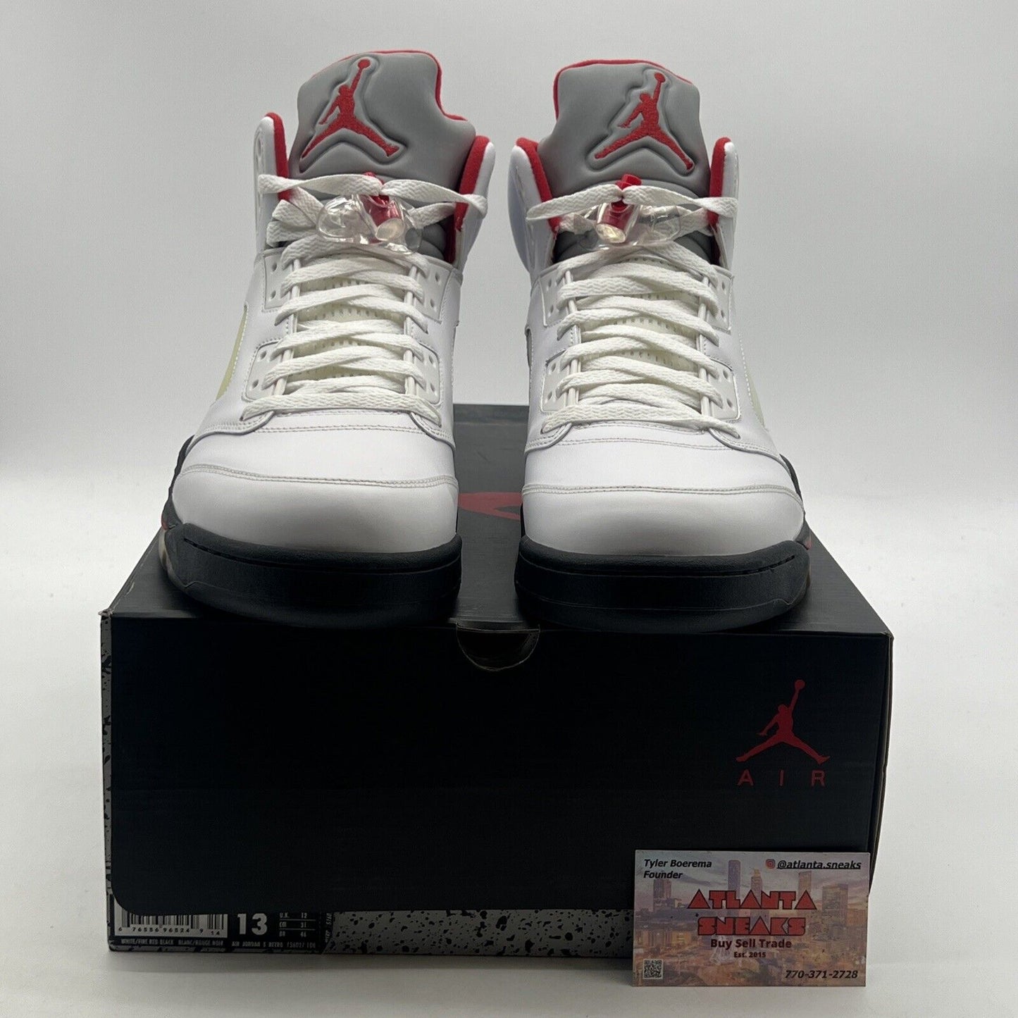 Size 13 - Air Jordan 5 Retro 2013 Fire Red (136027-100)