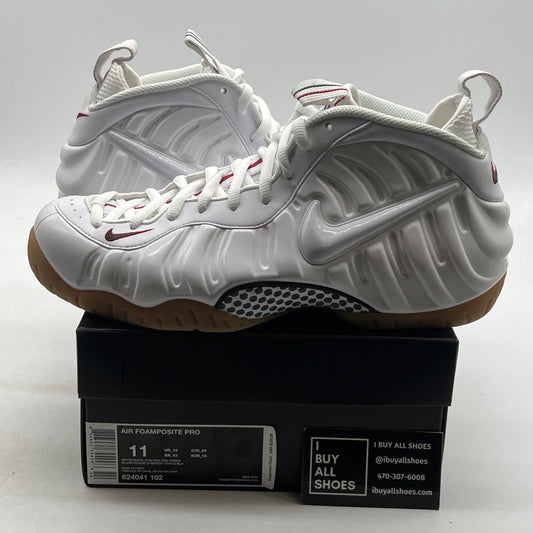 Size 11 - Nike Foamposite Pro Gucci - White (624041-102)