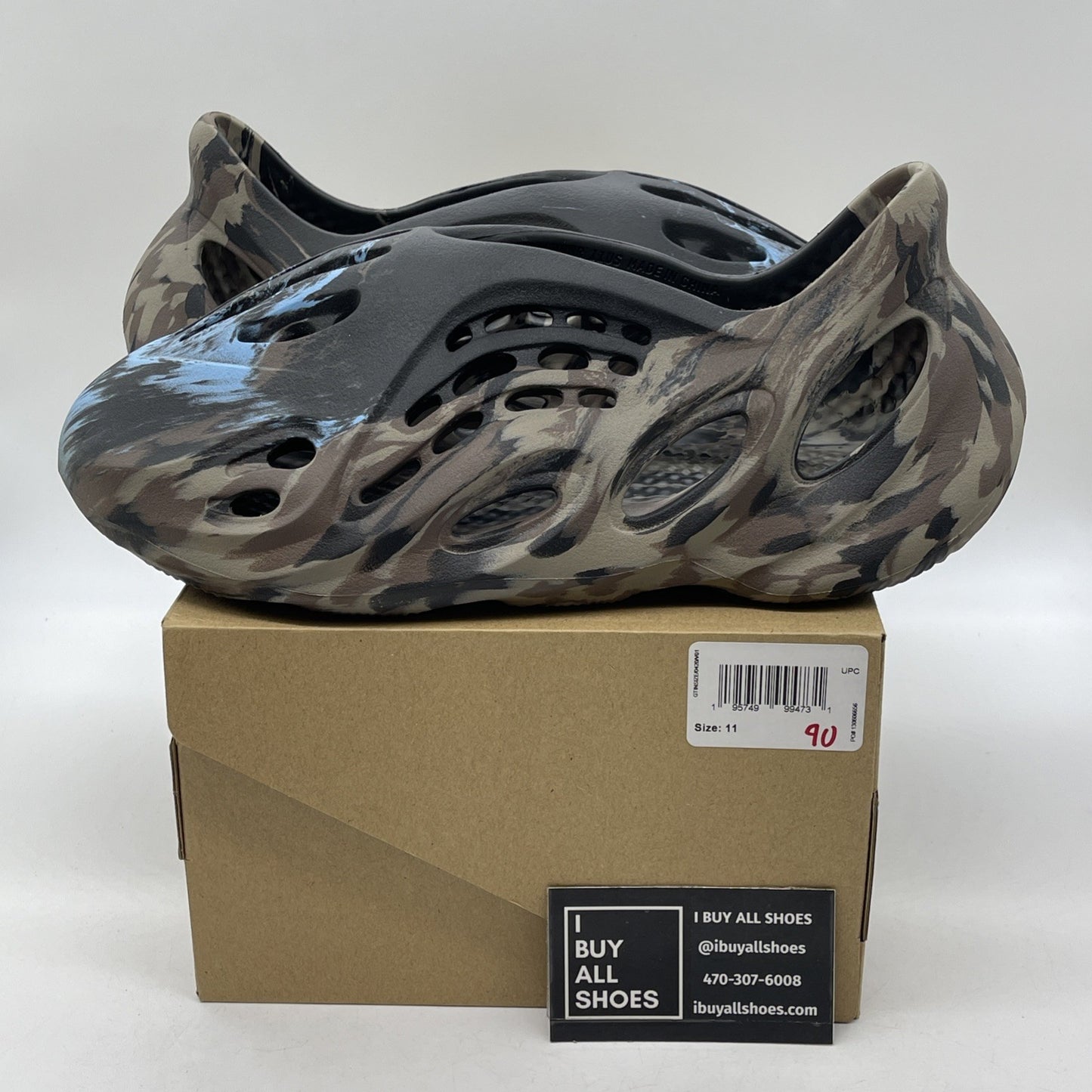 Size 11 - Foam Runner Mx Cinder Black Brown Blue Rubber (ID4126)