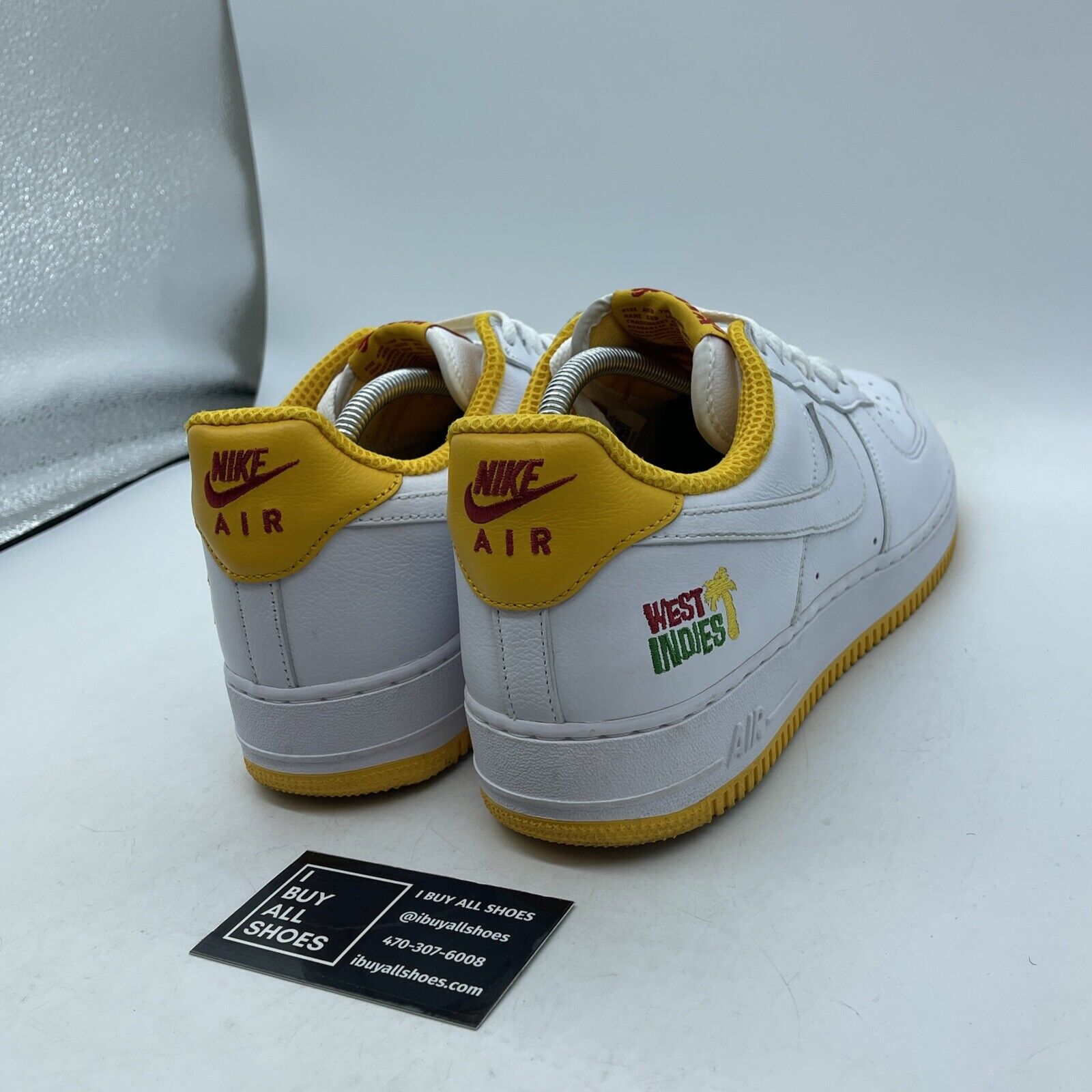 Size 11 - Nike Air Force 1 Low West Indies - University Gold Leather (DX1156-101