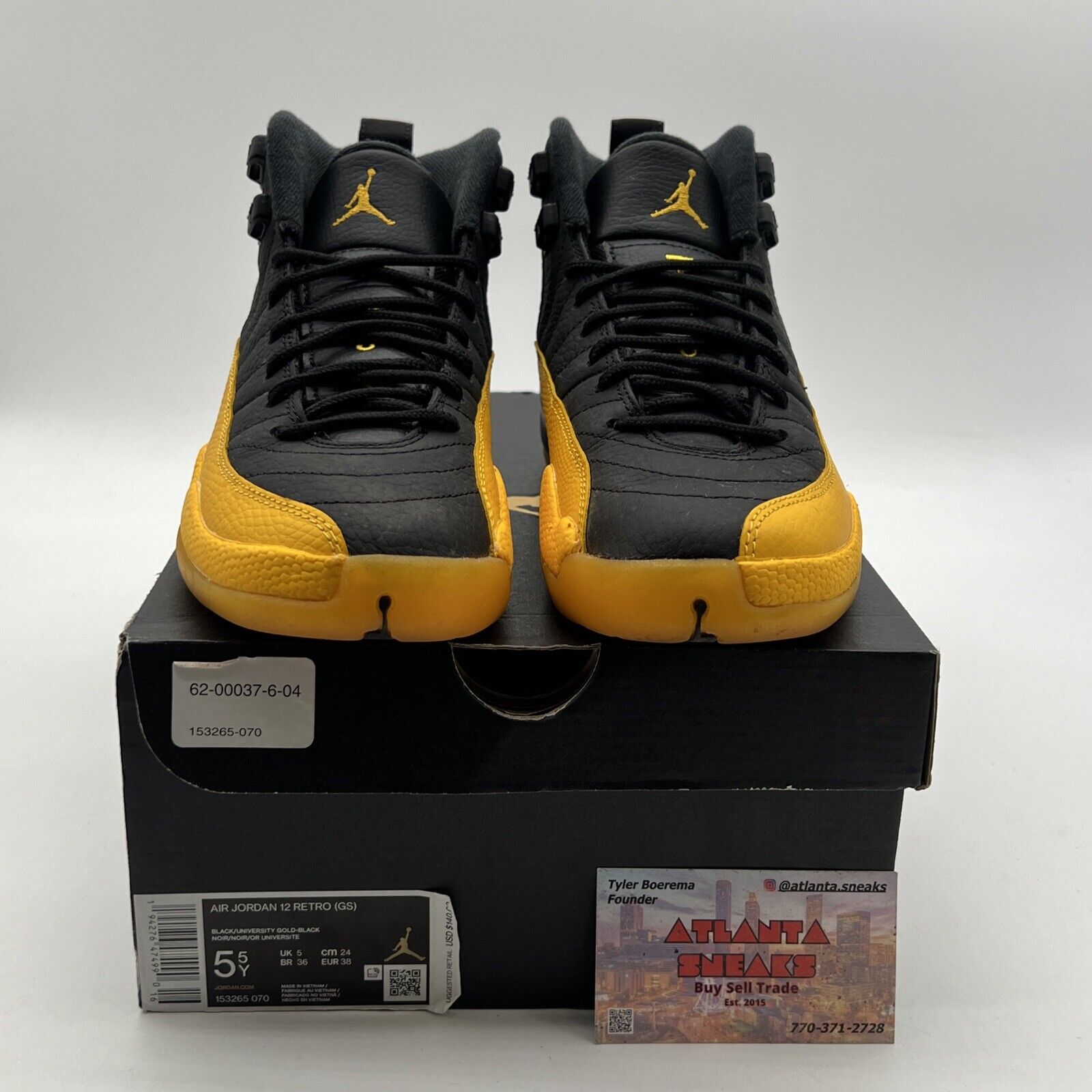 Size 5.5Y - Air Jordan 12 Retro University Gold 2020 (153265-070)