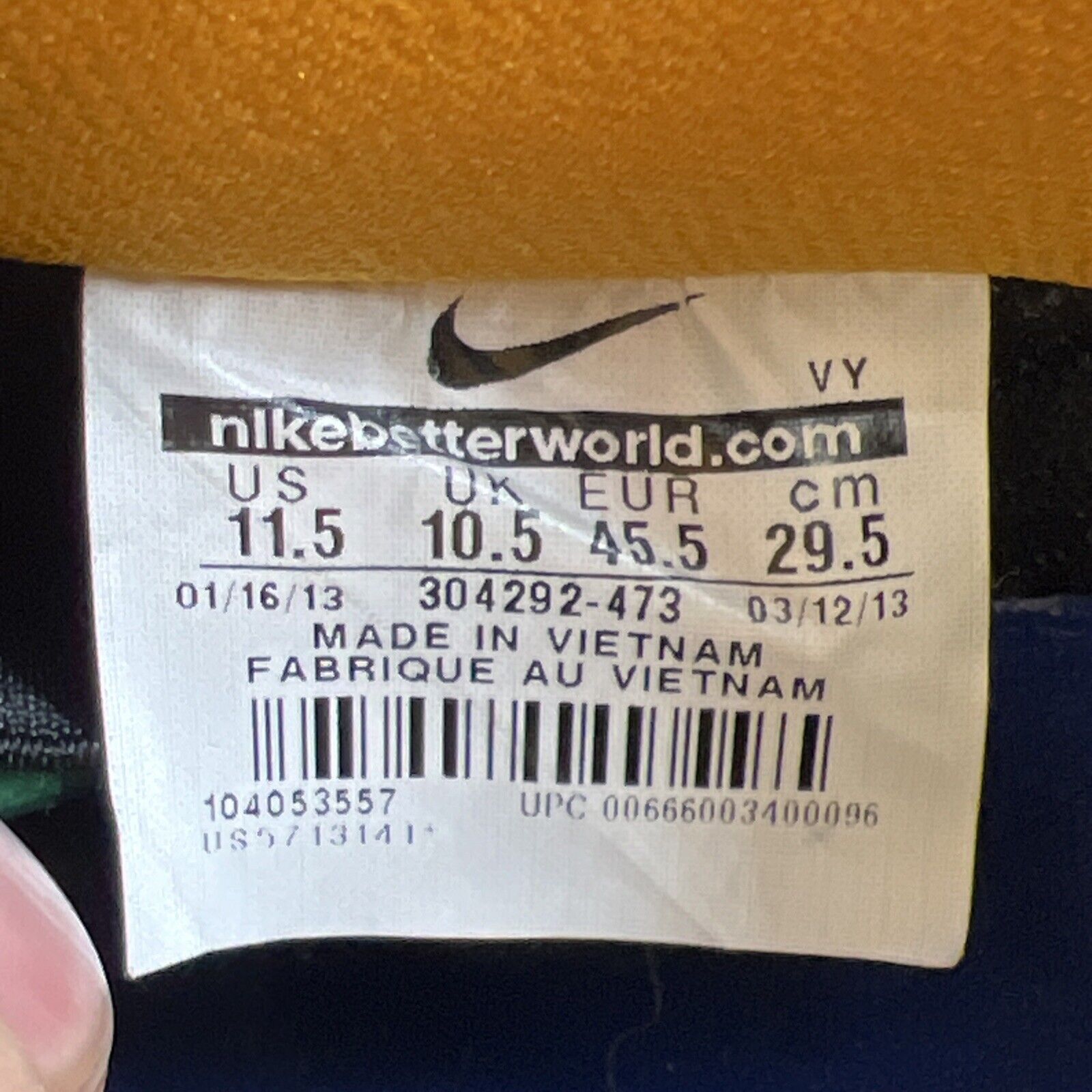 Size 11.5 - Nike Dunk Pro SB Low Royal Blue Midas Gold (304292-473)