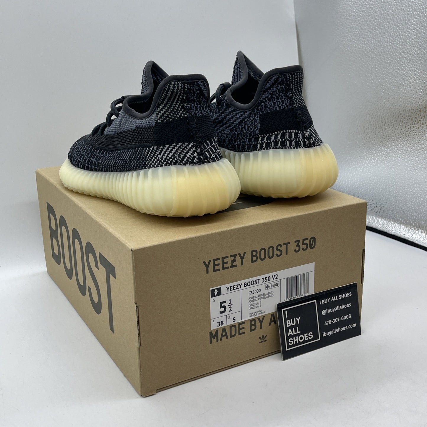 Size 5.5 - adidas Yeezy Boost 350 V2 Low Carbon Suede (FZ5000)