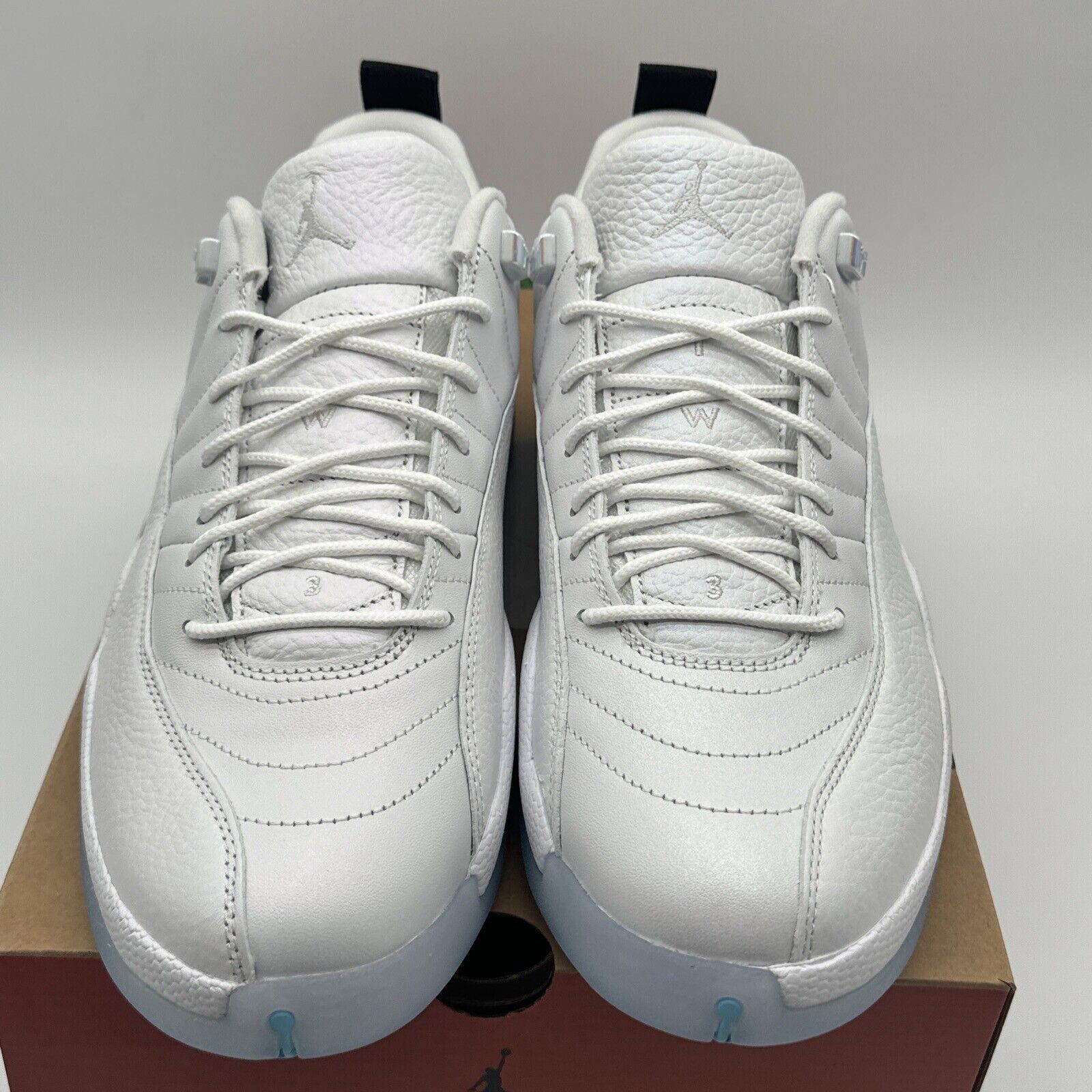 Size 11.5 - Jordan 12 Retro Low Easter Icy Sole All White Irredecent OG Box All