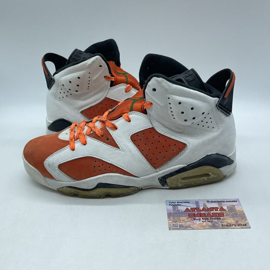 Size 9 - Air Jordan 6 Retro Gatorade Black Orange Suede White (384664-145)