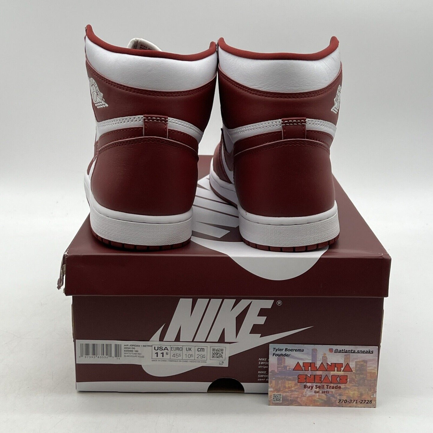 Size 11.5 - Air Jordan 1 Retro OG High Artisanal Red Leather (DZ5485-160)