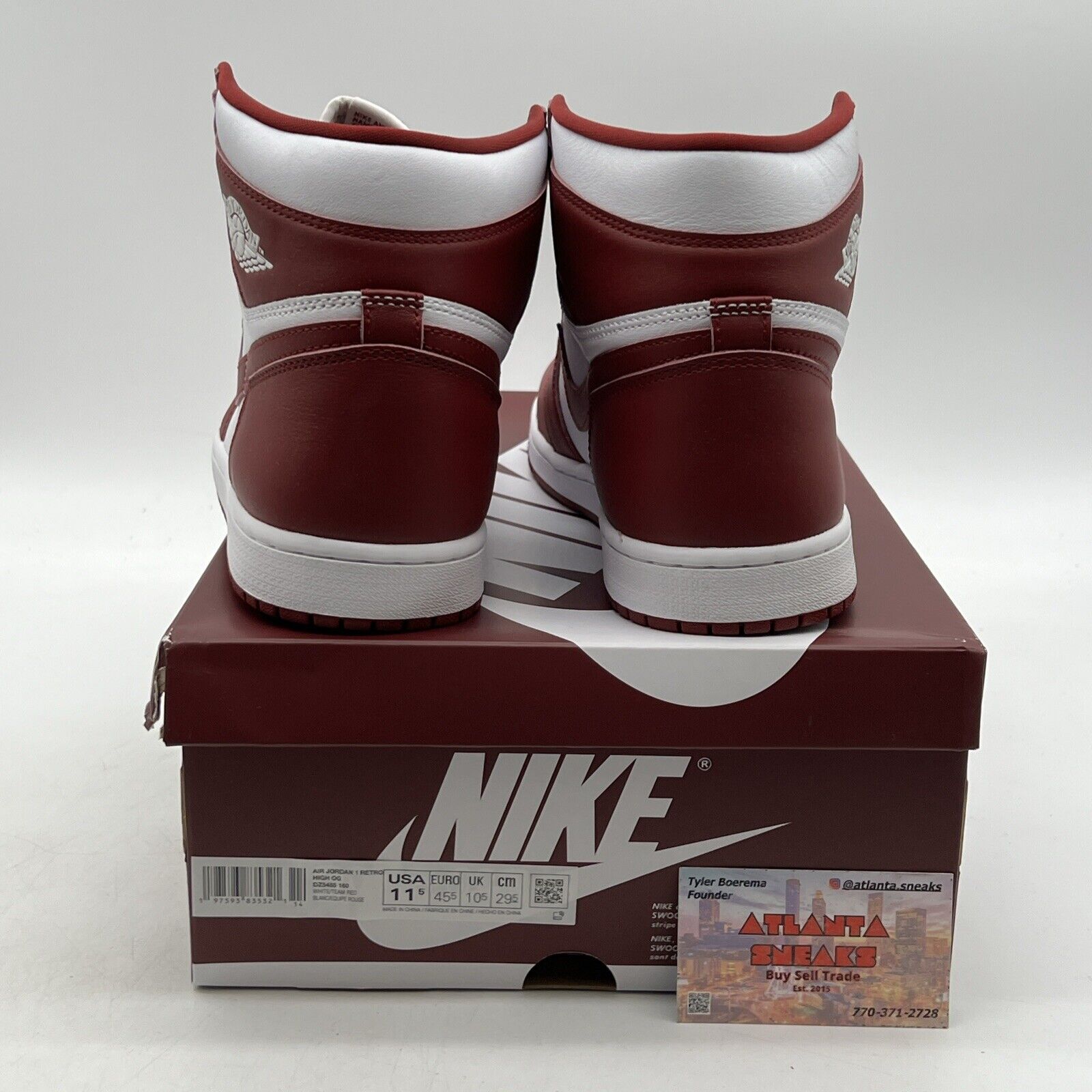 Size 11.5 - Air Jordan 1 Retro OG High Artisanal Red Leather (DZ5485-160)