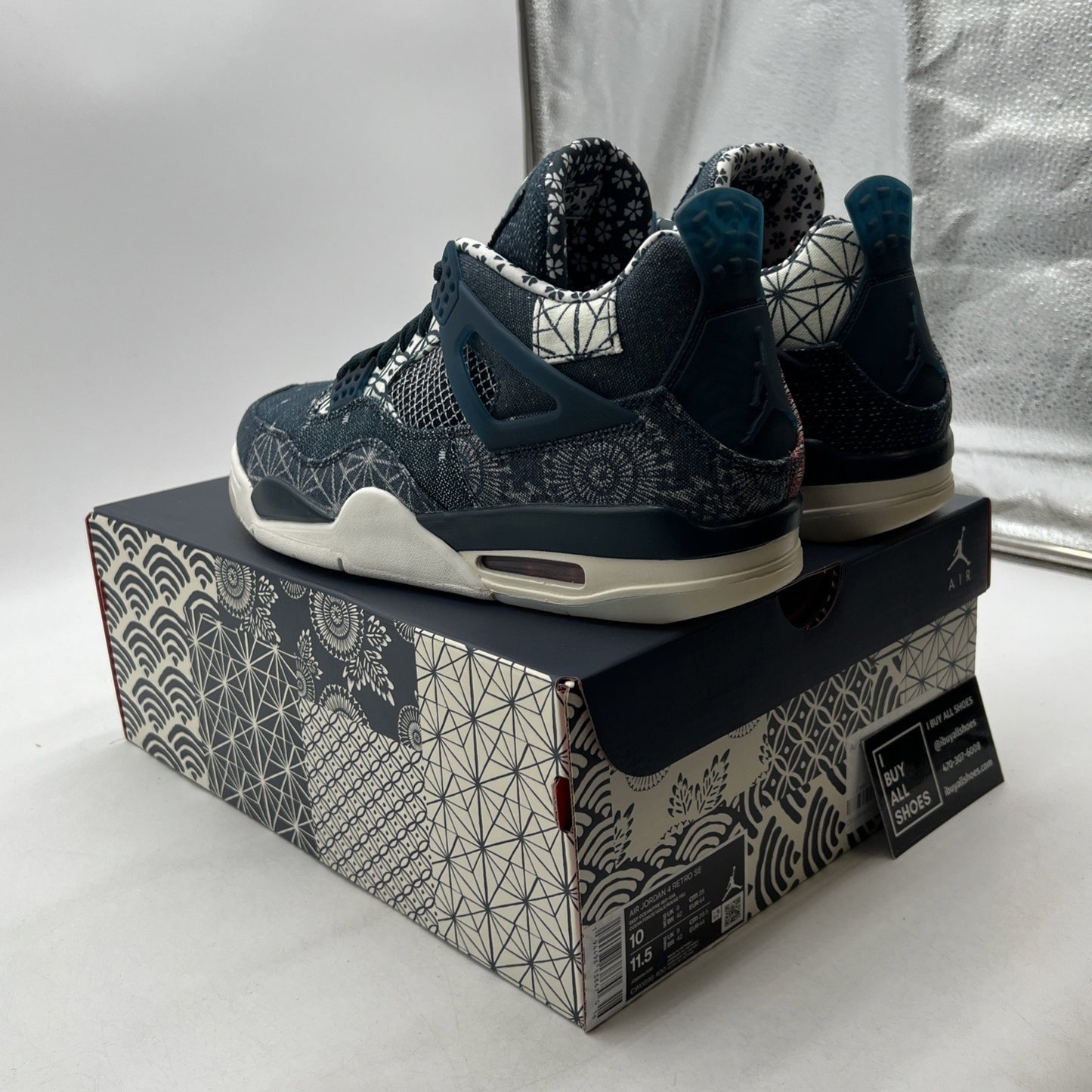 Size 10 - Air Jordan 4 Retro SE Sashiko (CW0898-400)