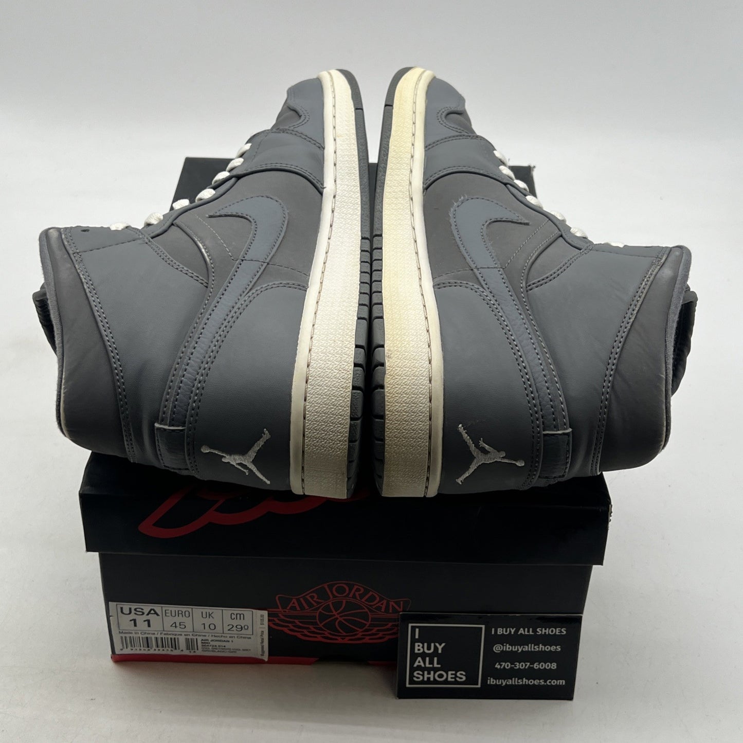 Size 11 - Air Jordan 1 Retro Mid Cool Grey (554724-014)