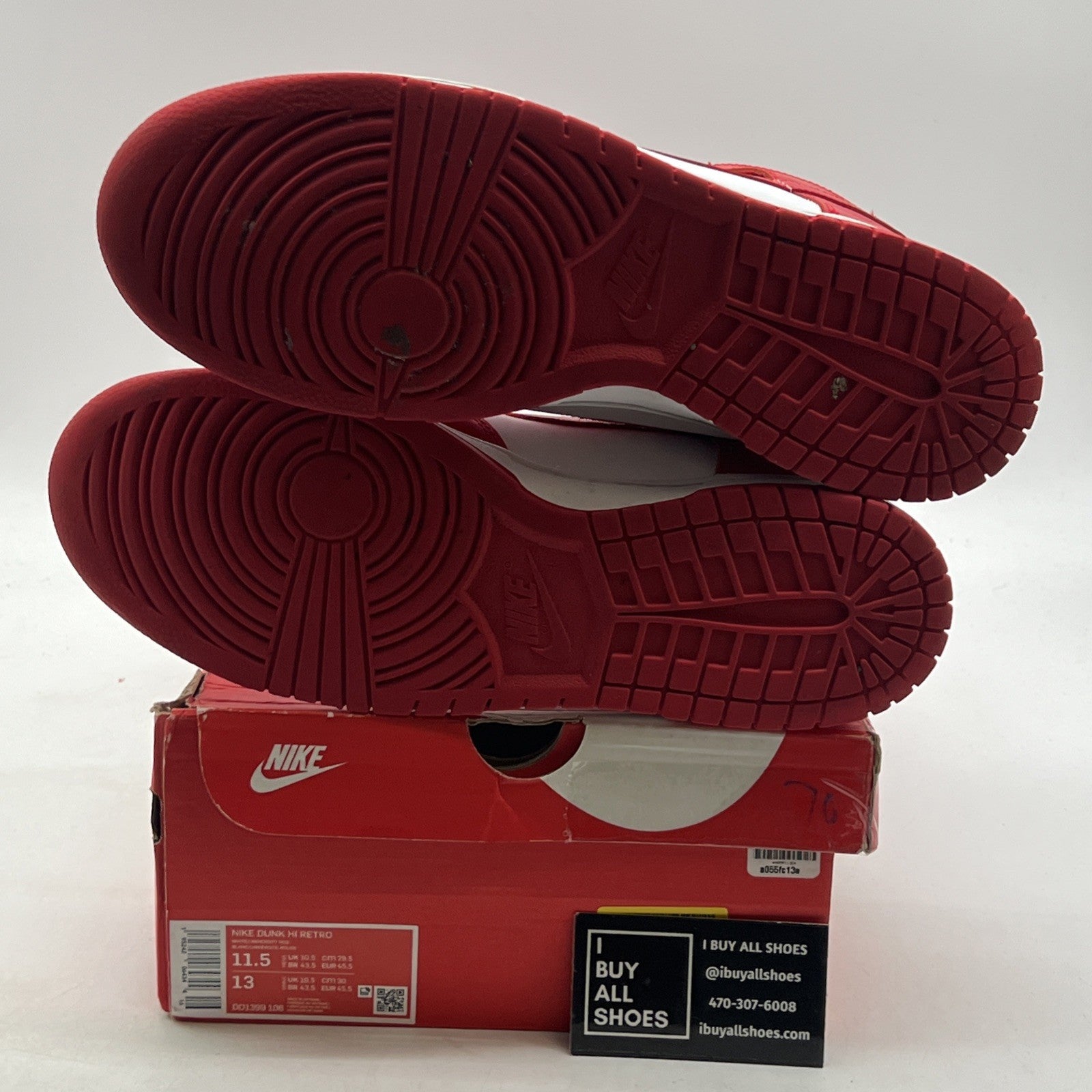 Size 11.5 - Nike Dunk High Championship Red (DD1399-106)