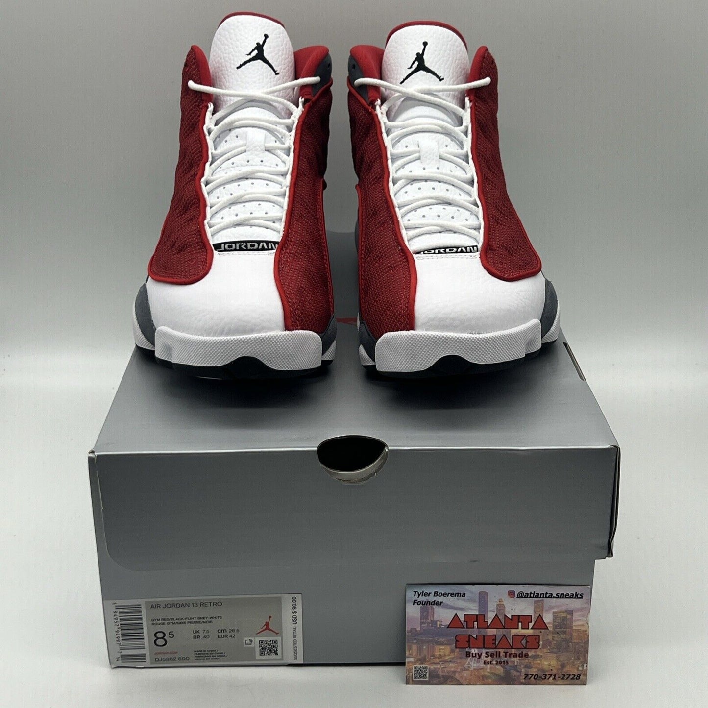 Size 8.5 - Jordan 13 Red/White - DJ5982600 Grey Brand New Og All Ds Sneakers