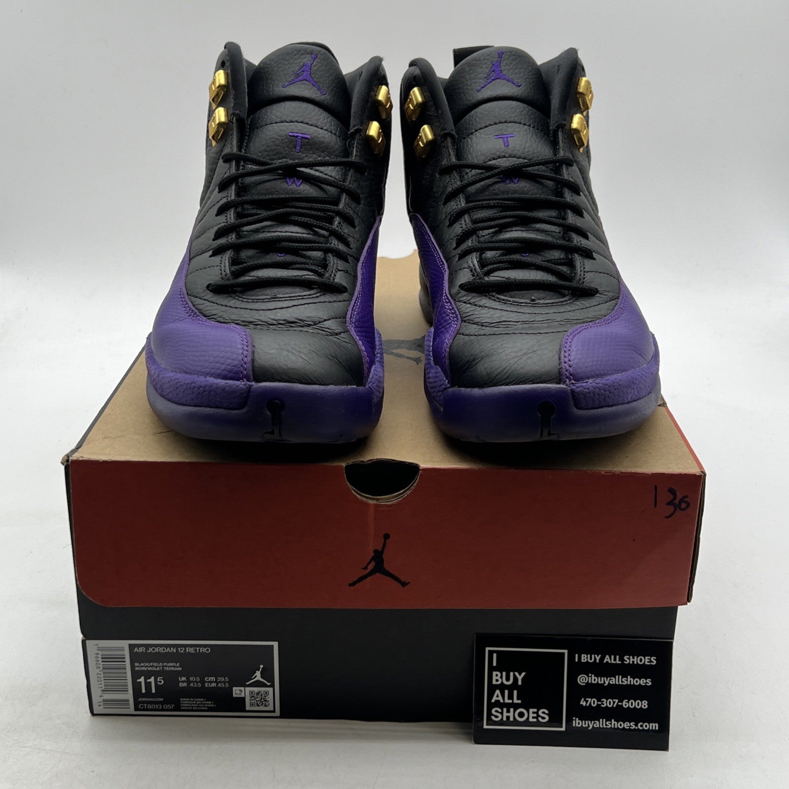 Size 11.5 - Air Jordan 12 Retro Mid Field Purple (CT8013-057)