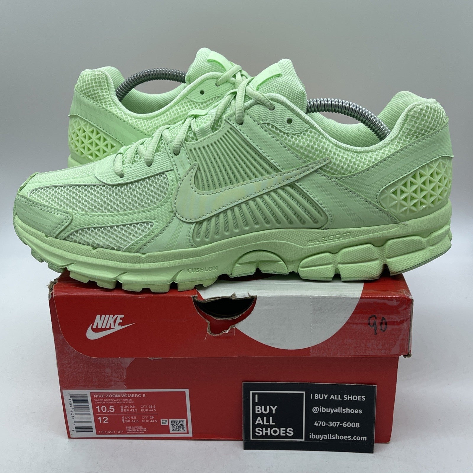 Size 10.5 - Nike Air Zoom Vomero 5 Vapor Green Suede Leather (HF5493-301)