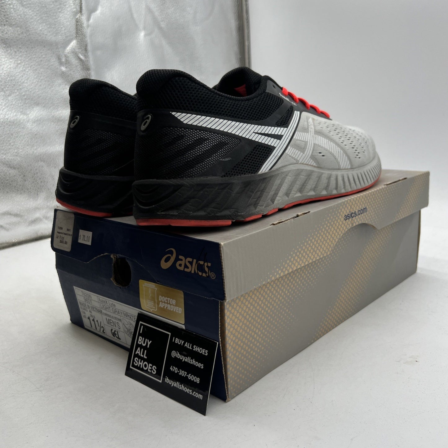 Size 11.5 - Asics FuzeX Lyte Shoes Mens Running Athletic (T620N-9601)