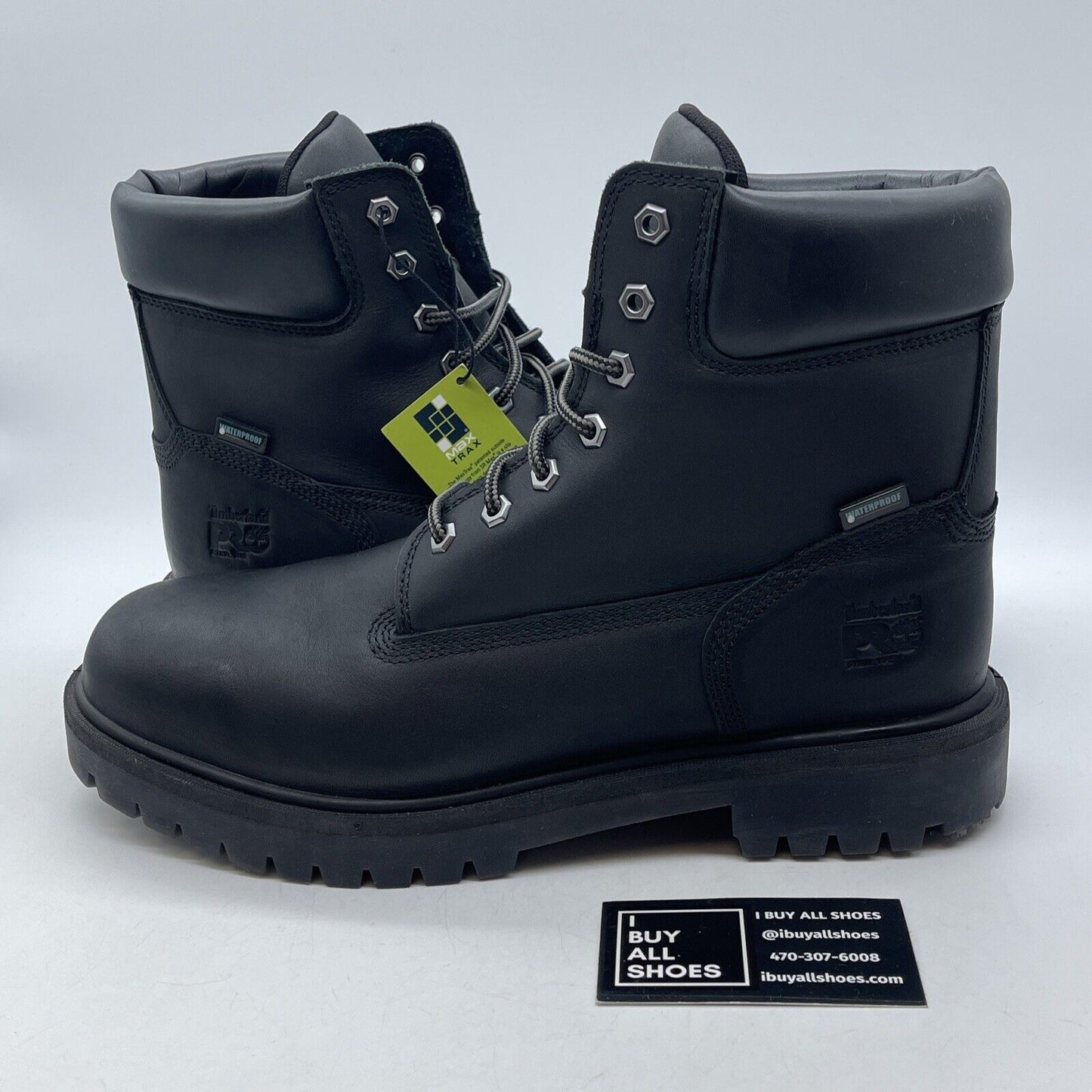Size 12W - Timberland Pro Mens DIRECT ATTACH 6 Inch Black Steel Toe Waterproof