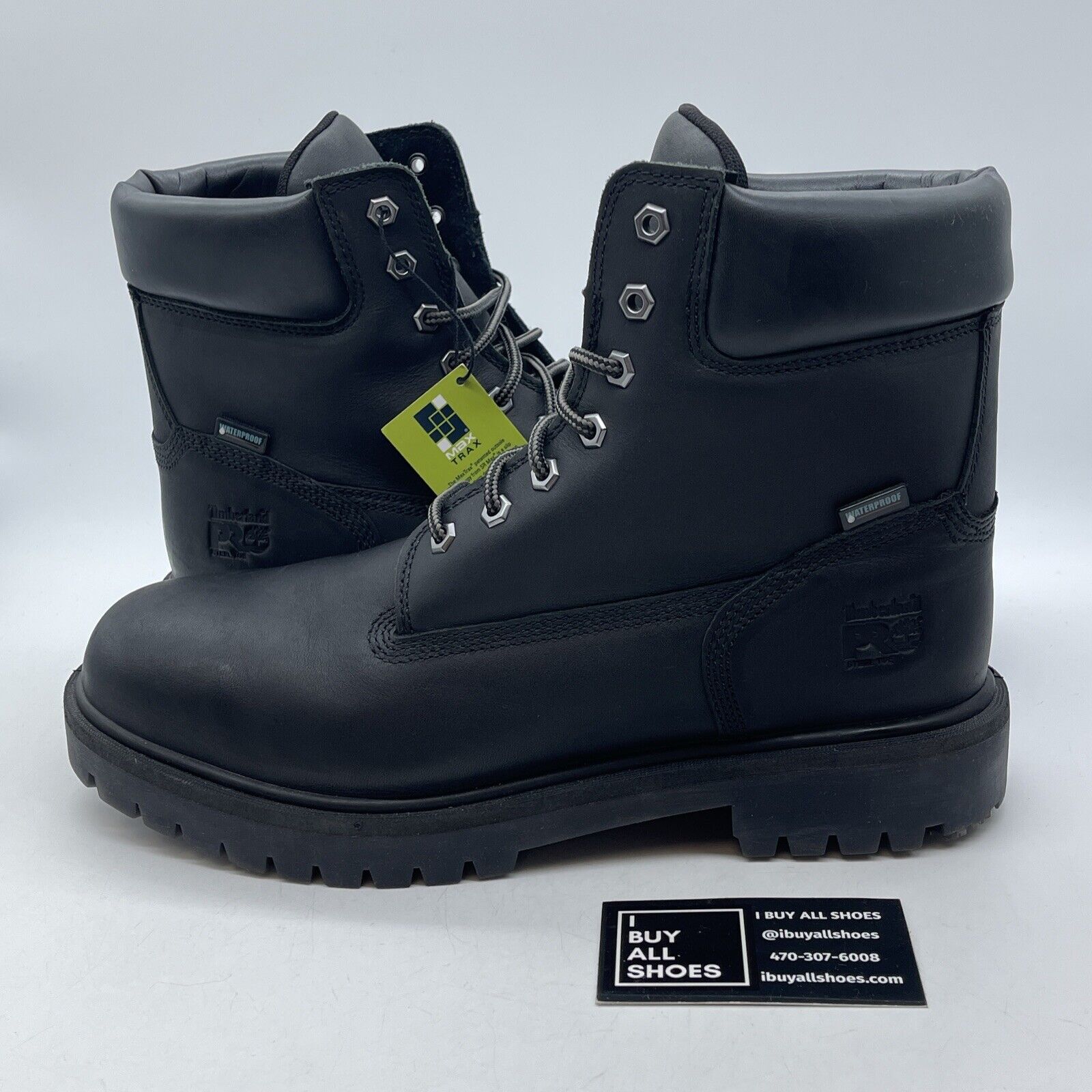 Size 12W - Timberland Pro Mens DIRECT ATTACH 6 Inch Black Steel Toe Waterproof