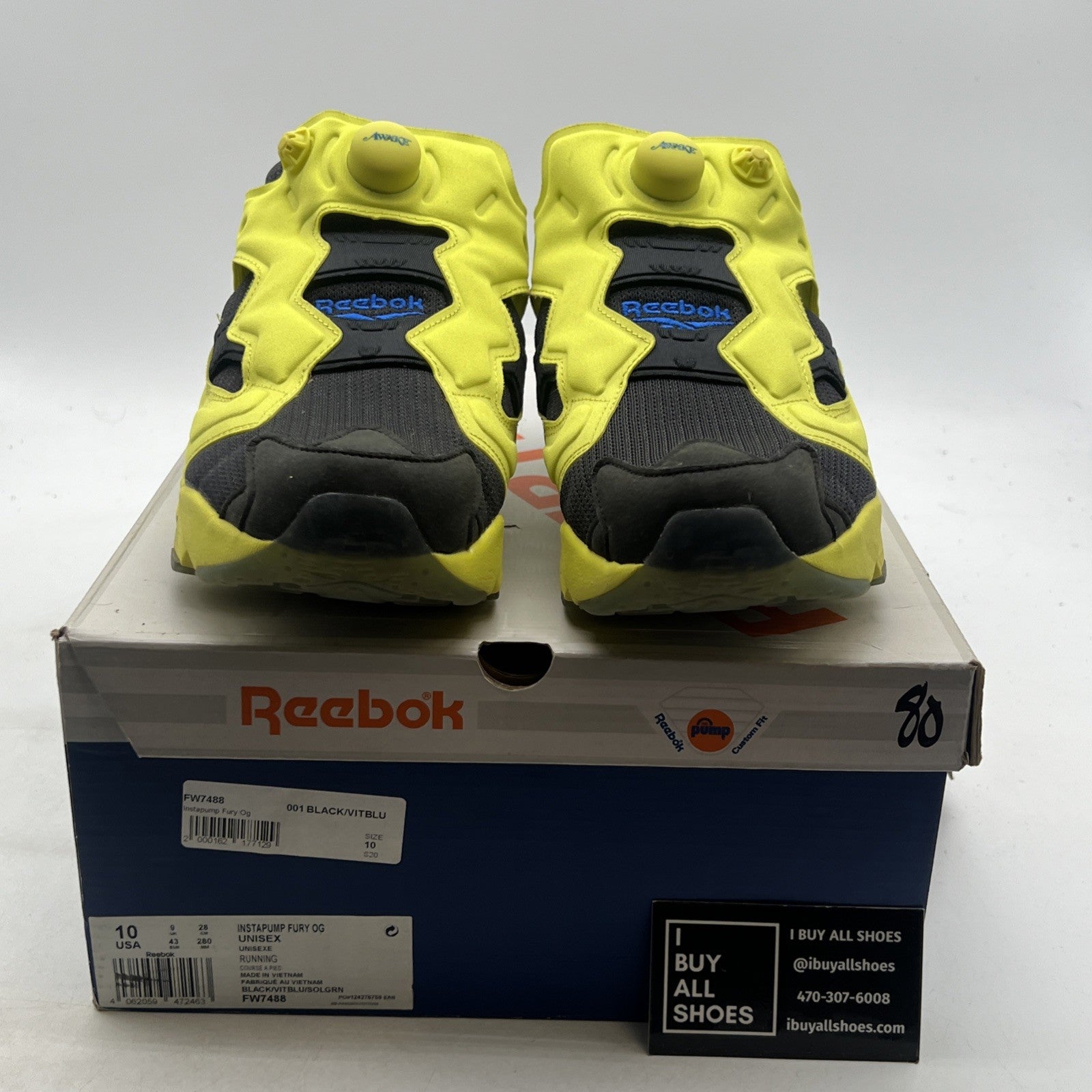 Size 10 - Reebok Awake NY x InstaPump Fury Solar (FW7488)