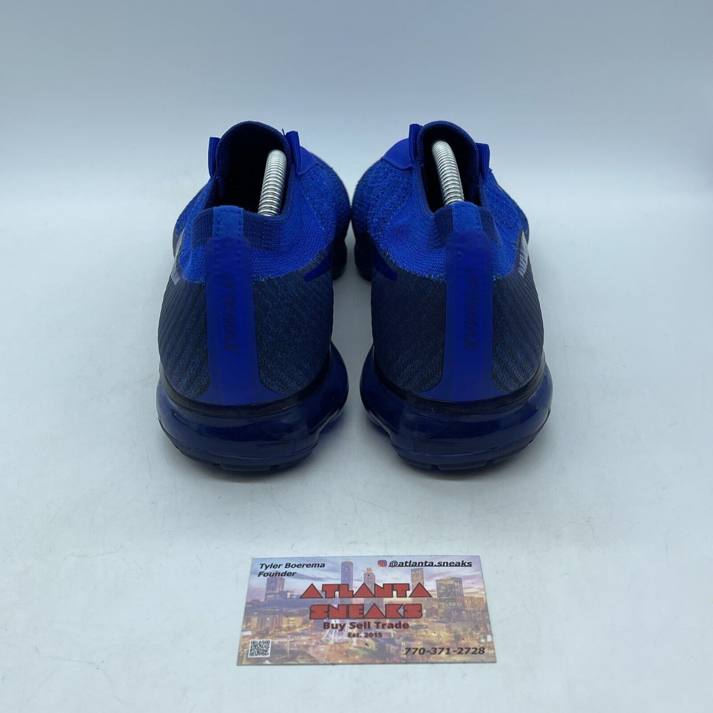 Size 11 - Nike Air VaporMax iD Racer Blue Black Suede Leather (AR4481-444)