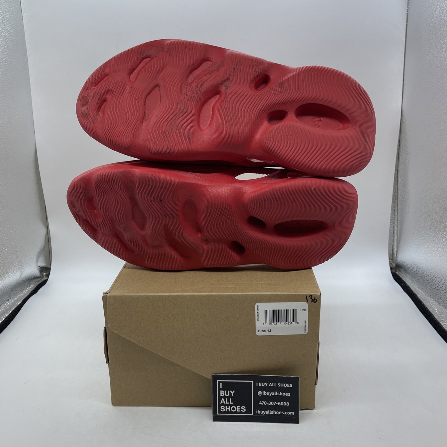 Size 12 - adidas Yeezy Foam Runner Vermillion (GW3355)