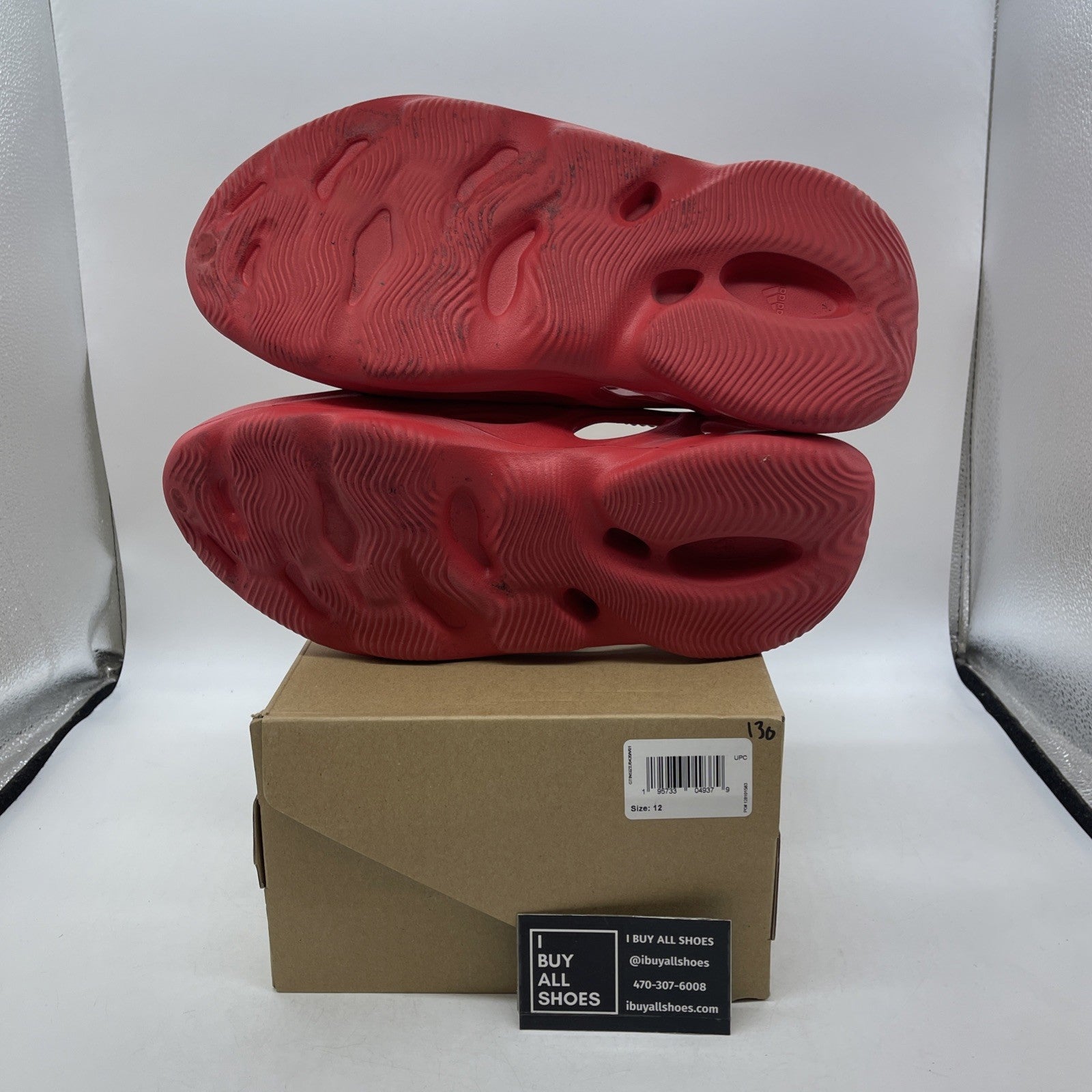 Size 12 - adidas Yeezy Foam Runner Vermillion (GW3355)