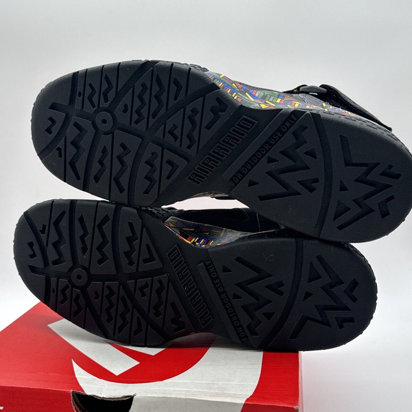 Size 8.5 - Nike Air Raid Urban Jungle Gym 2020 Dark Grey Multi Color Suede OG Al