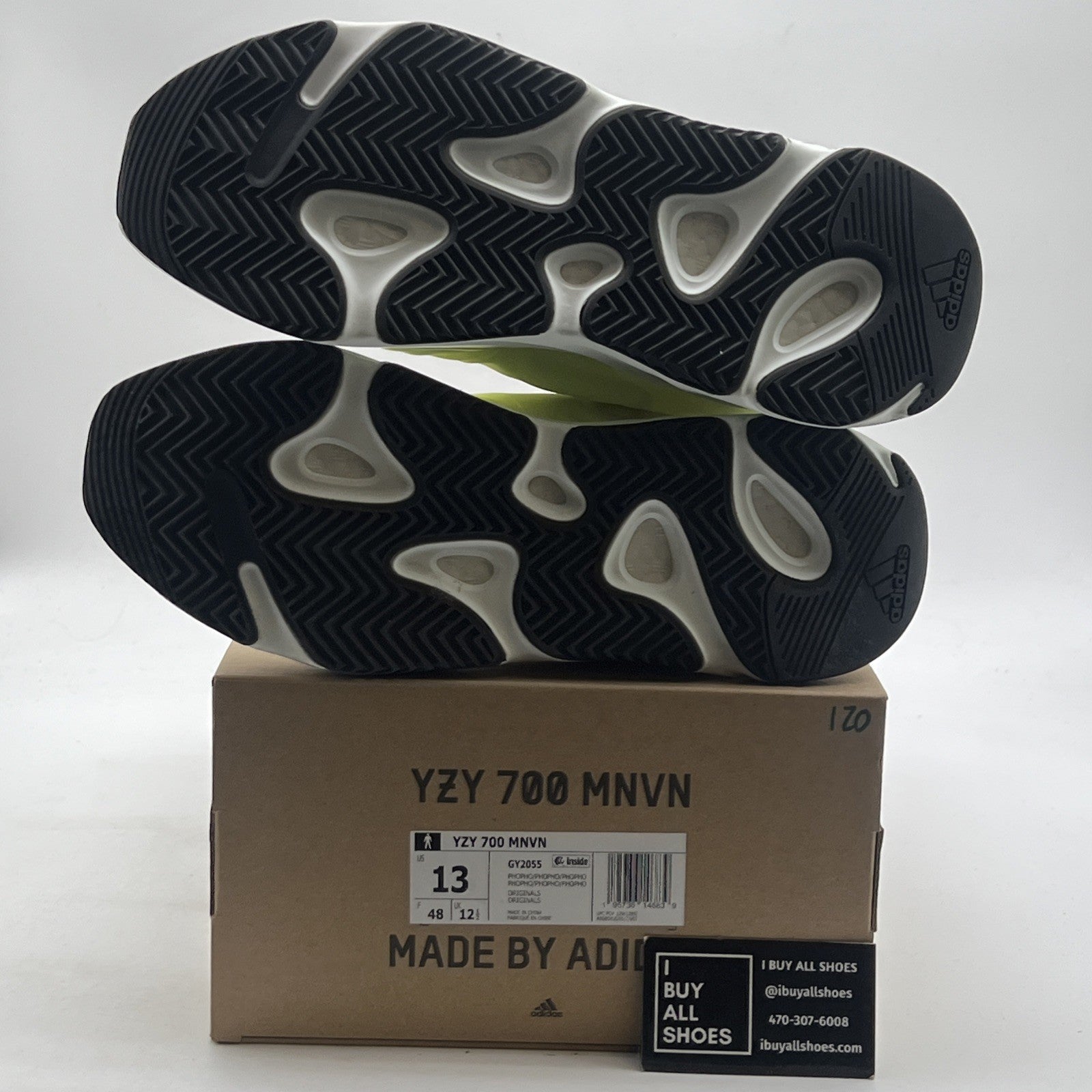 Size 13 - adidas Yeezy Boost 700 MNVN Laceless Phosphor (GY2055)