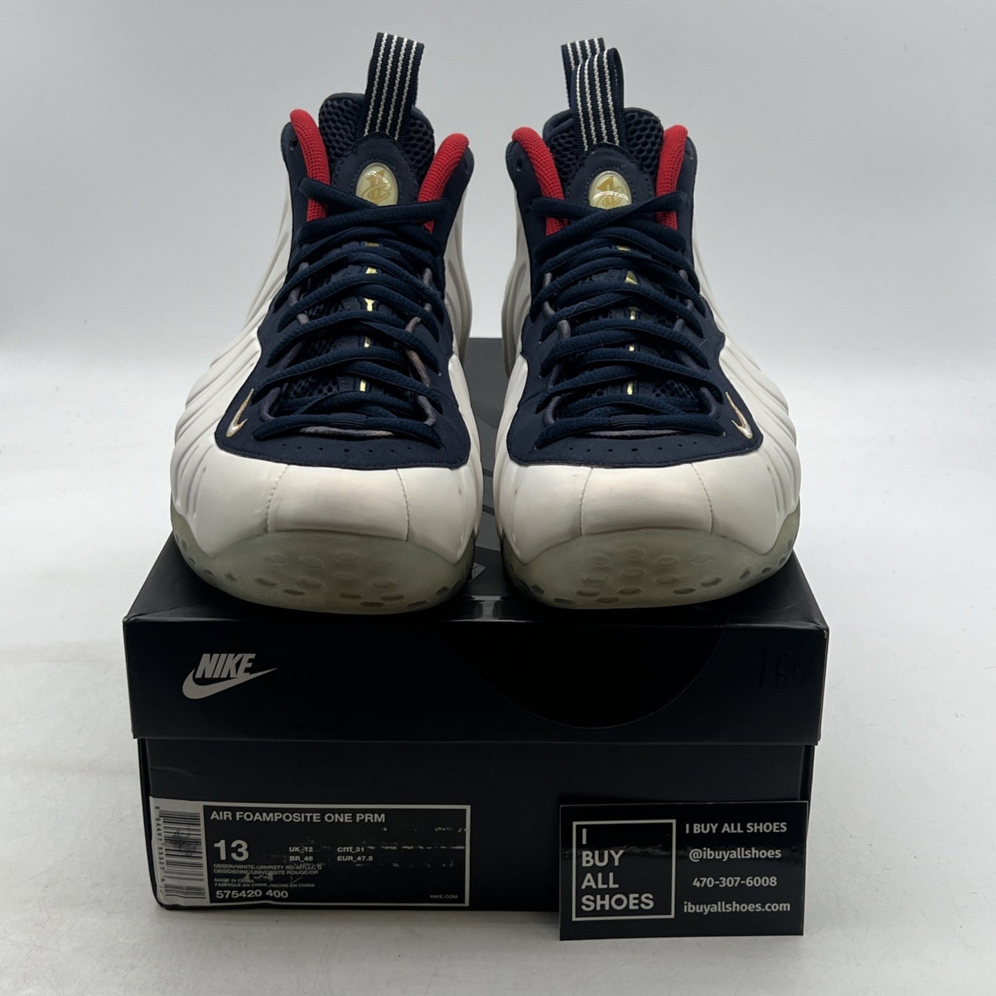 Size 13 - Nike Air Foamposite One PRM Olympic (575420-400)