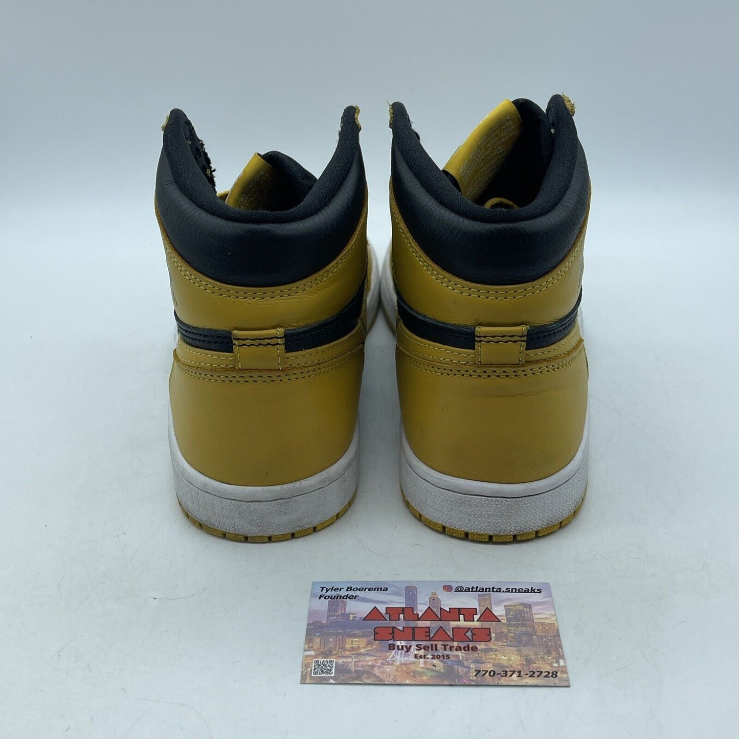 Size 8 - Jordan 1 Retro OG High Pollen Yellow Black White Leather (555088-701)