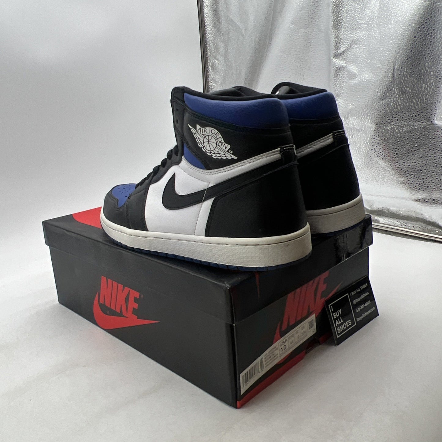 Size 10 - Air Jordan 1 Retro OG High Royal Toe (555088-041)