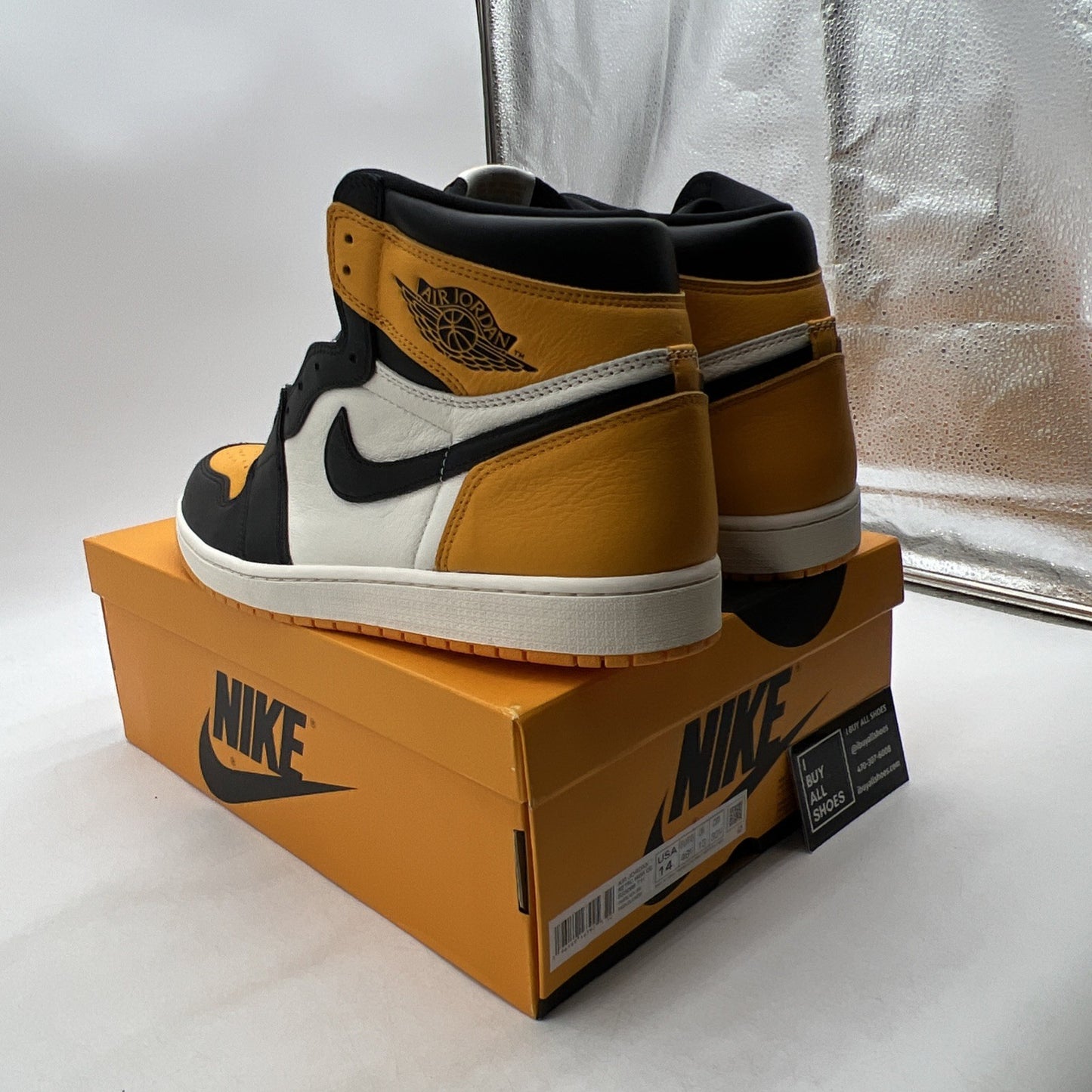 Size 14 - Air Jordan 1 Retro OG High Yellow Toe (555088-711)