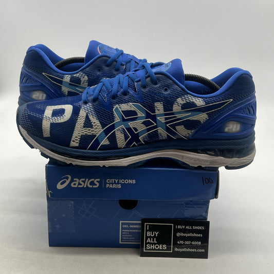 Size 11.5W - Asics Gel Nimbus 20 2018 Paris Marathon Running (T8B3N-4545)