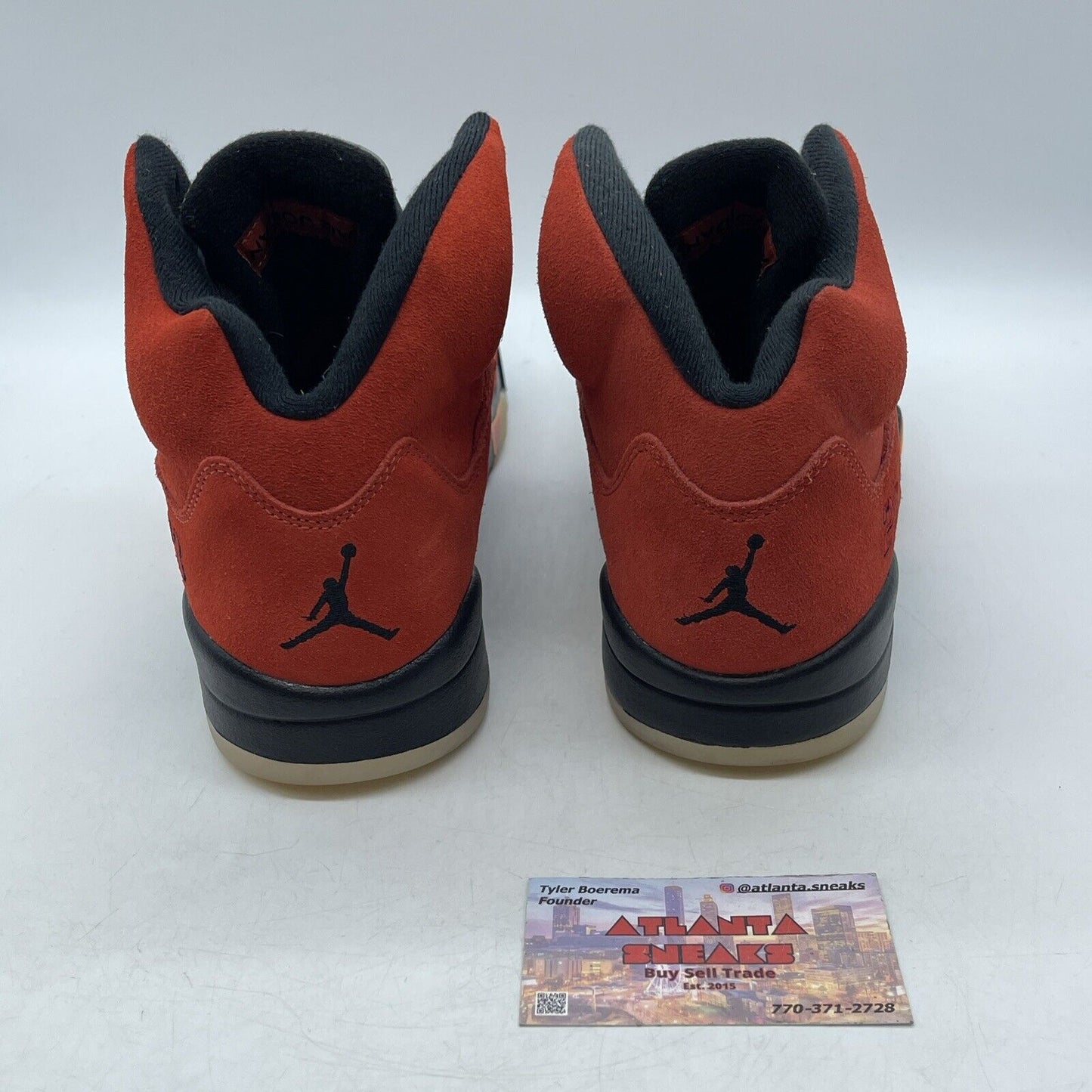 Size 12W - Air Jordan 5 Retro Dunk on Mars Orange Black Silver (DD9336-800)