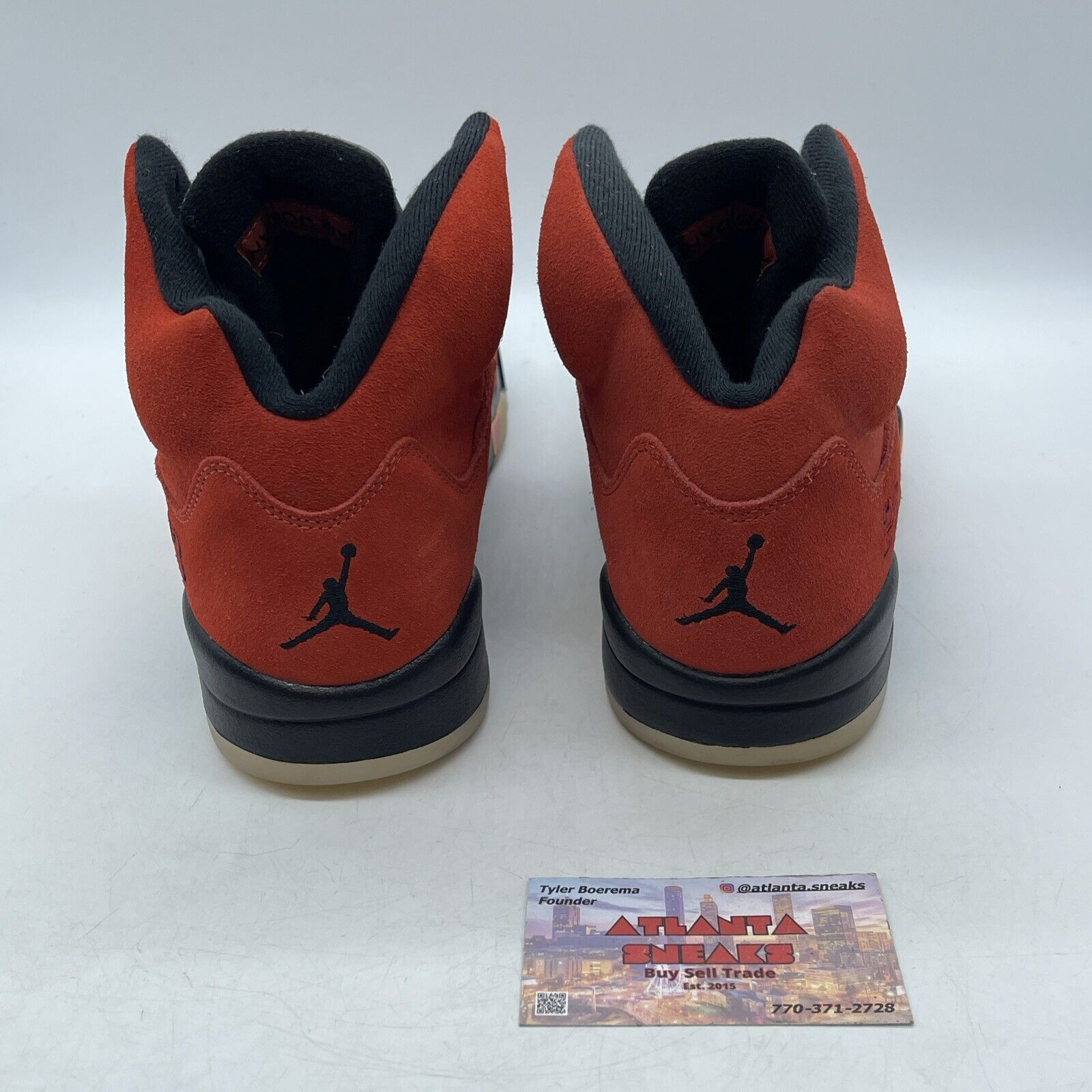 Size 12W - Air Jordan 5 Retro Dunk on Mars Orange Black Silver (DD9336-800)