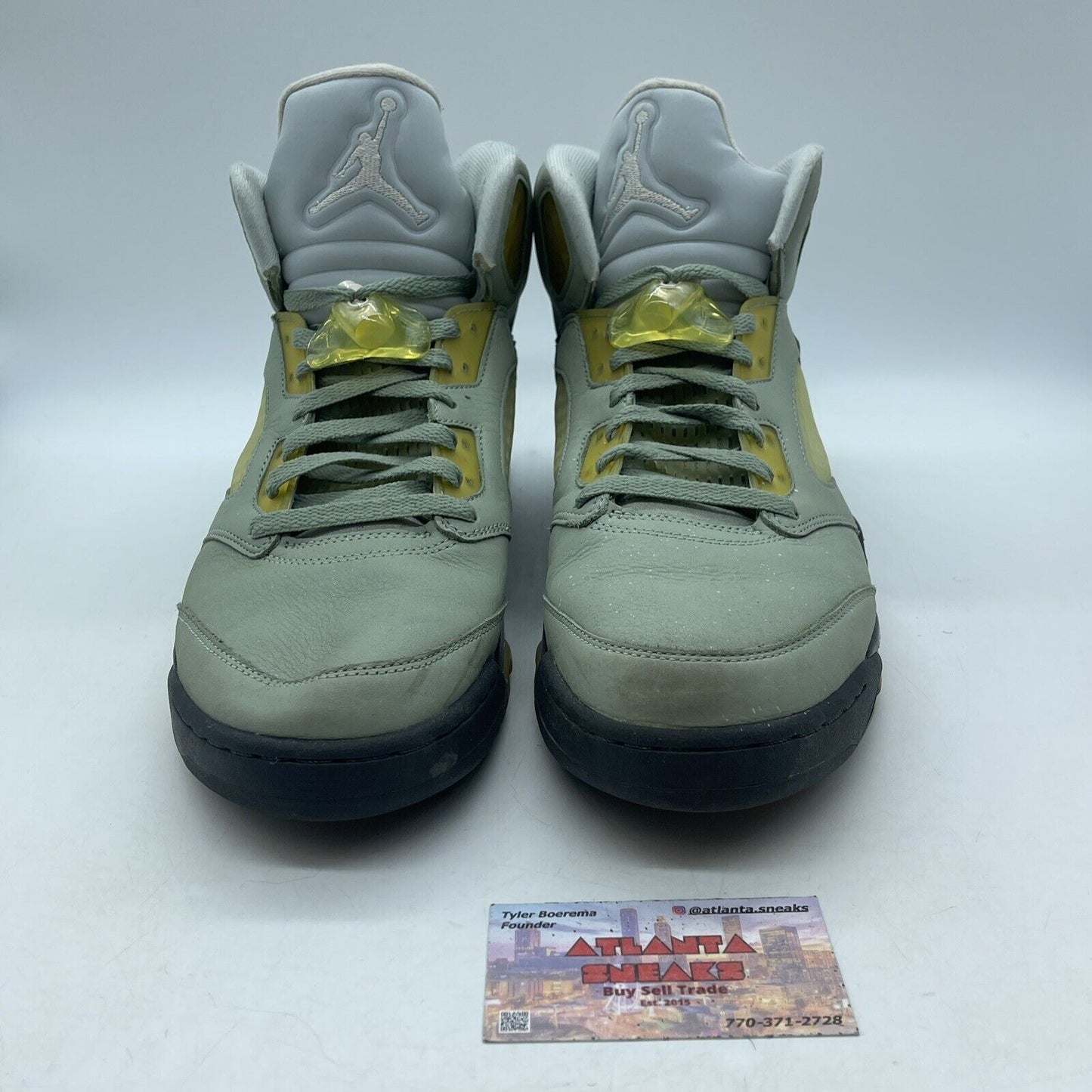 Size 12 - Jordan 5 JADE HORIZON Green Suede Black Silver Leather (DC7501-300)