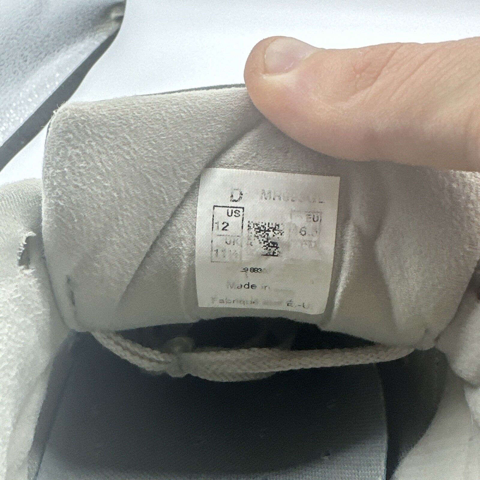 Size 12 - New Balance 993 Gray White