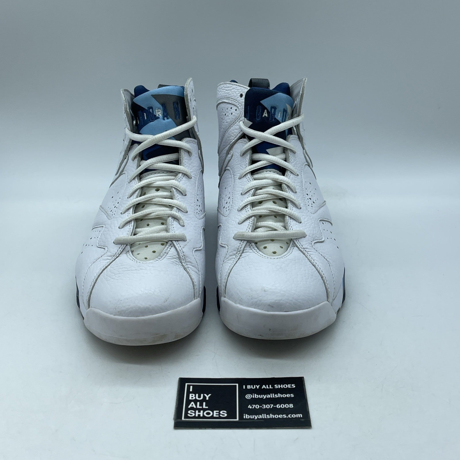 Size 10 - Air Jordan 7 Retro 2015 French Blue White Leather (304775-107)