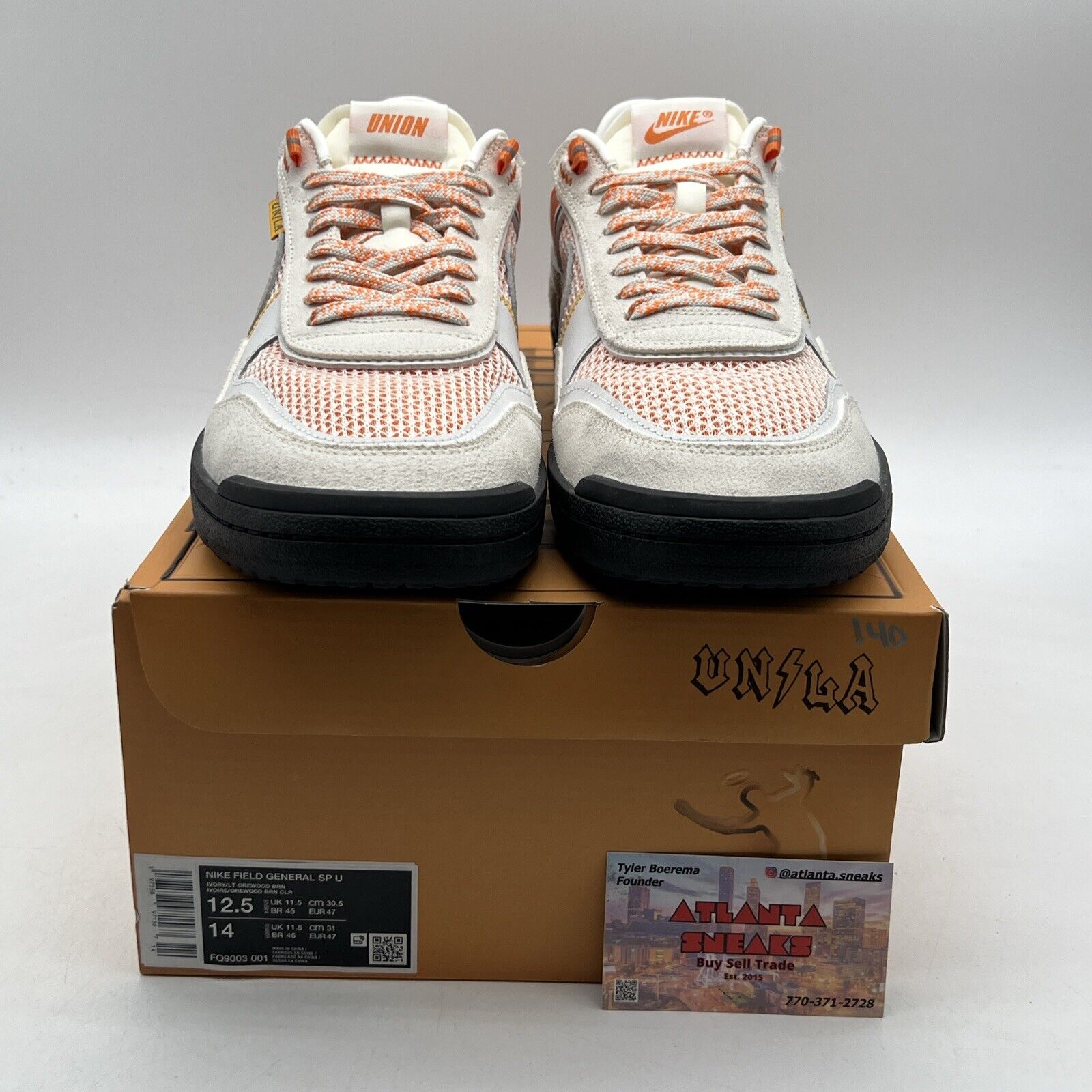 Size 12.5 - Nike Union LA x Field General Ivory (FQ9003-001)