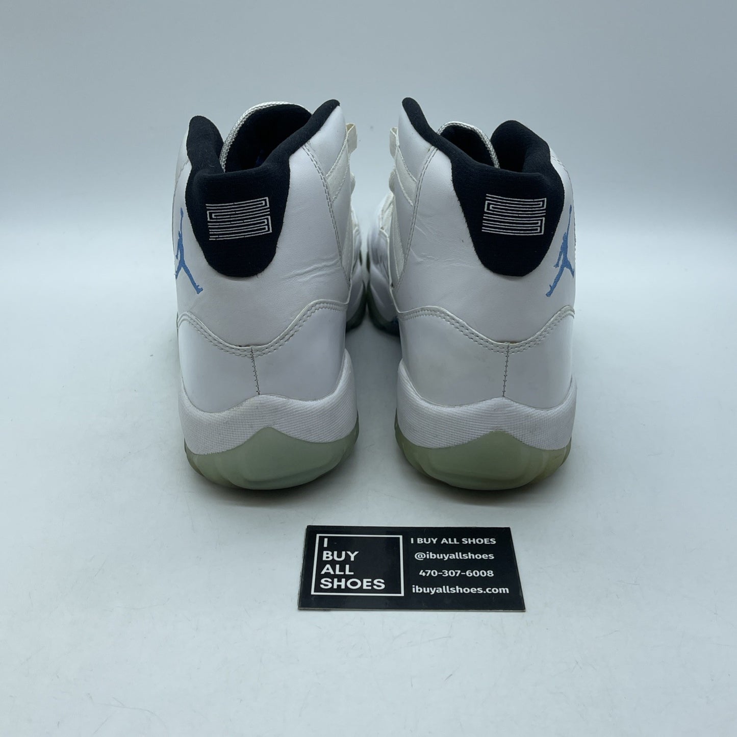 Size 9.5 - Jordan 11 Retro High Legend Blue White Leather (378037-117)