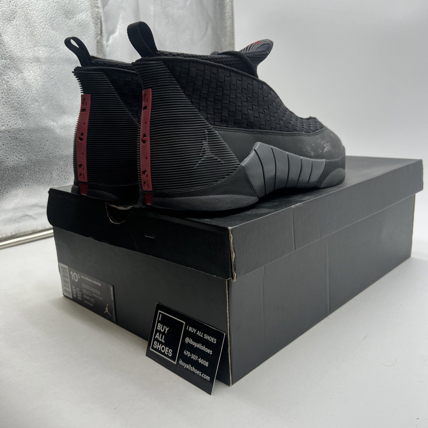 Size 10.5 - Air Jordan 15 Retro 2017 Stealth (881429-001)