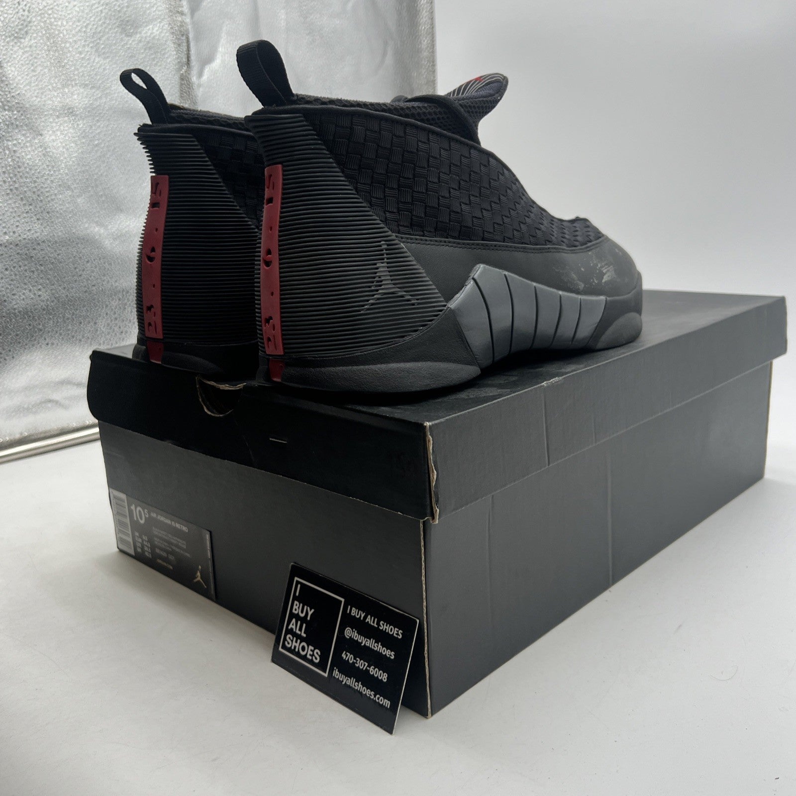 Size 10.5 - Air Jordan 15 Retro 2017 Stealth (881429-001)
