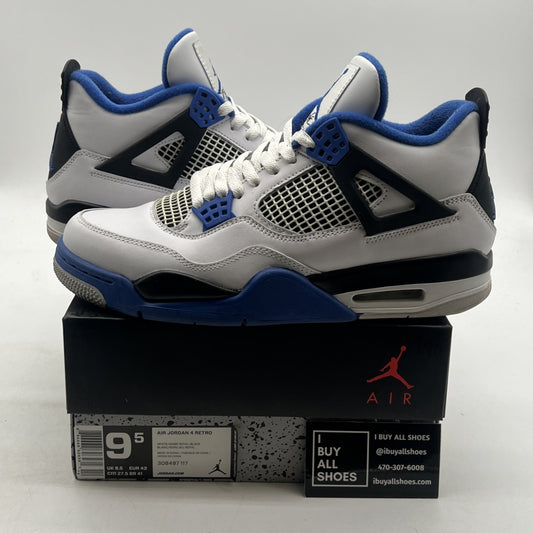 Size 9.5 - Air Jordan 4 Retro Mid Motorsports (308497-117)