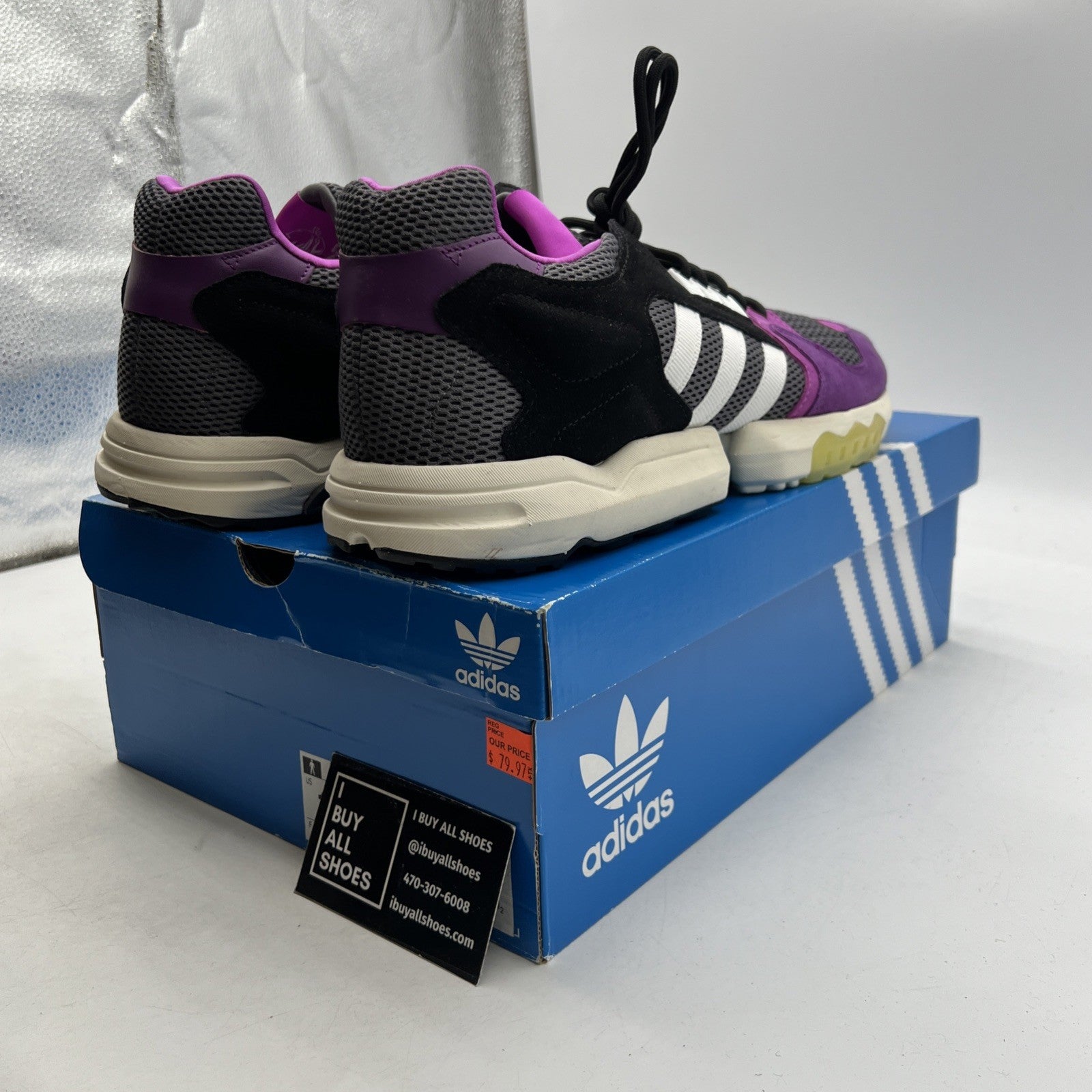 Size 14 - Adidas Ninja x ZX Torsion Time In - Glory Purple (FW9831)