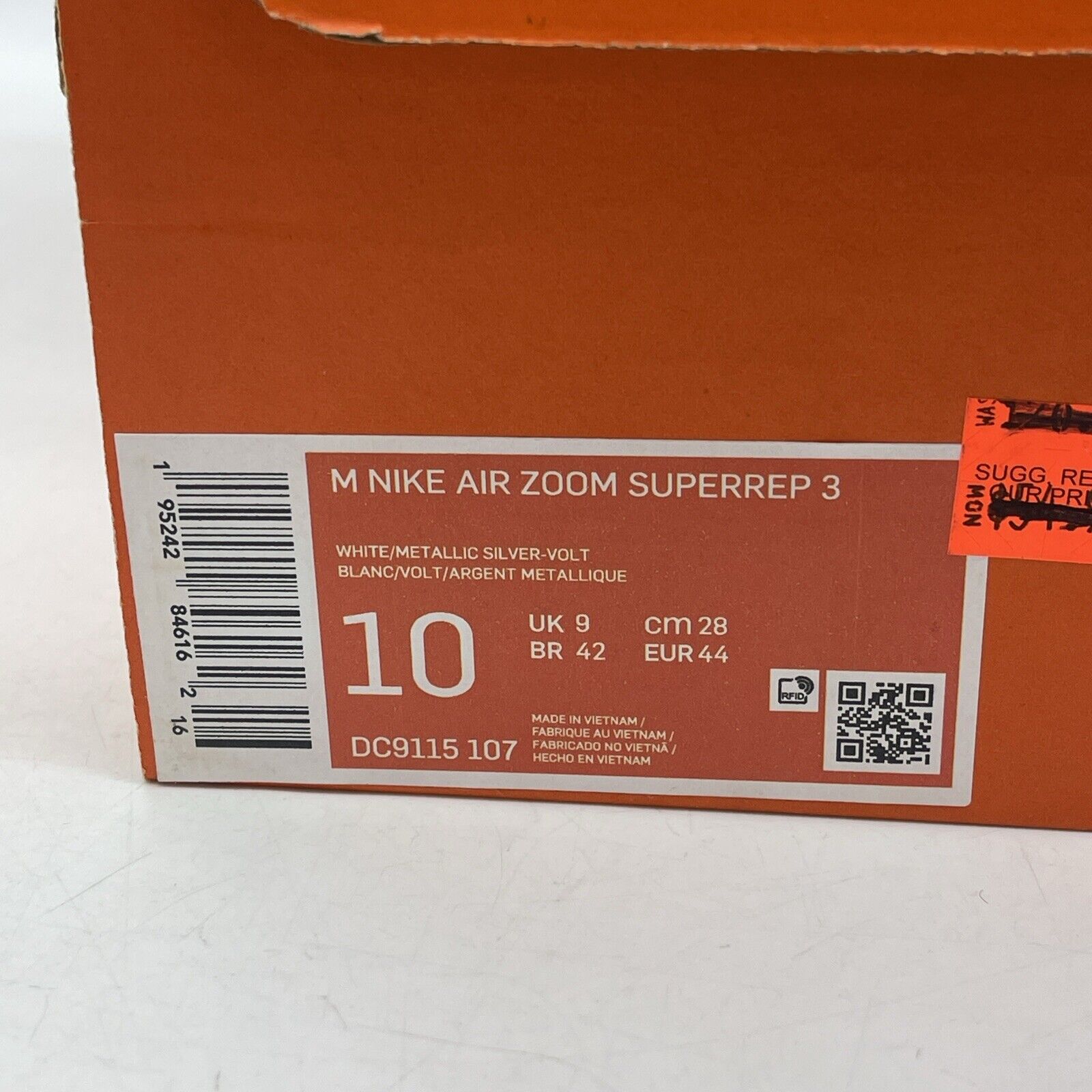 Size 10 - Air Zoom Superrep 3 White Volt White Neon Yellow Suede  (DC9115-107)
