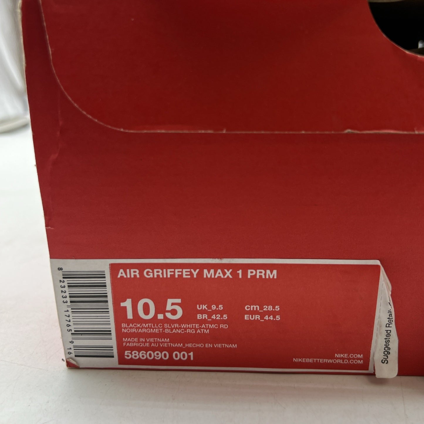 Size 10.5 - Nike Air Griffey Max 1 Prm Safari (586090-001)