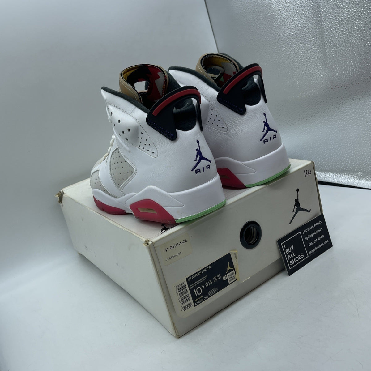 Size 10.5 - Air Jordan 6 Retro Hare White 2020 (CT8529-062)