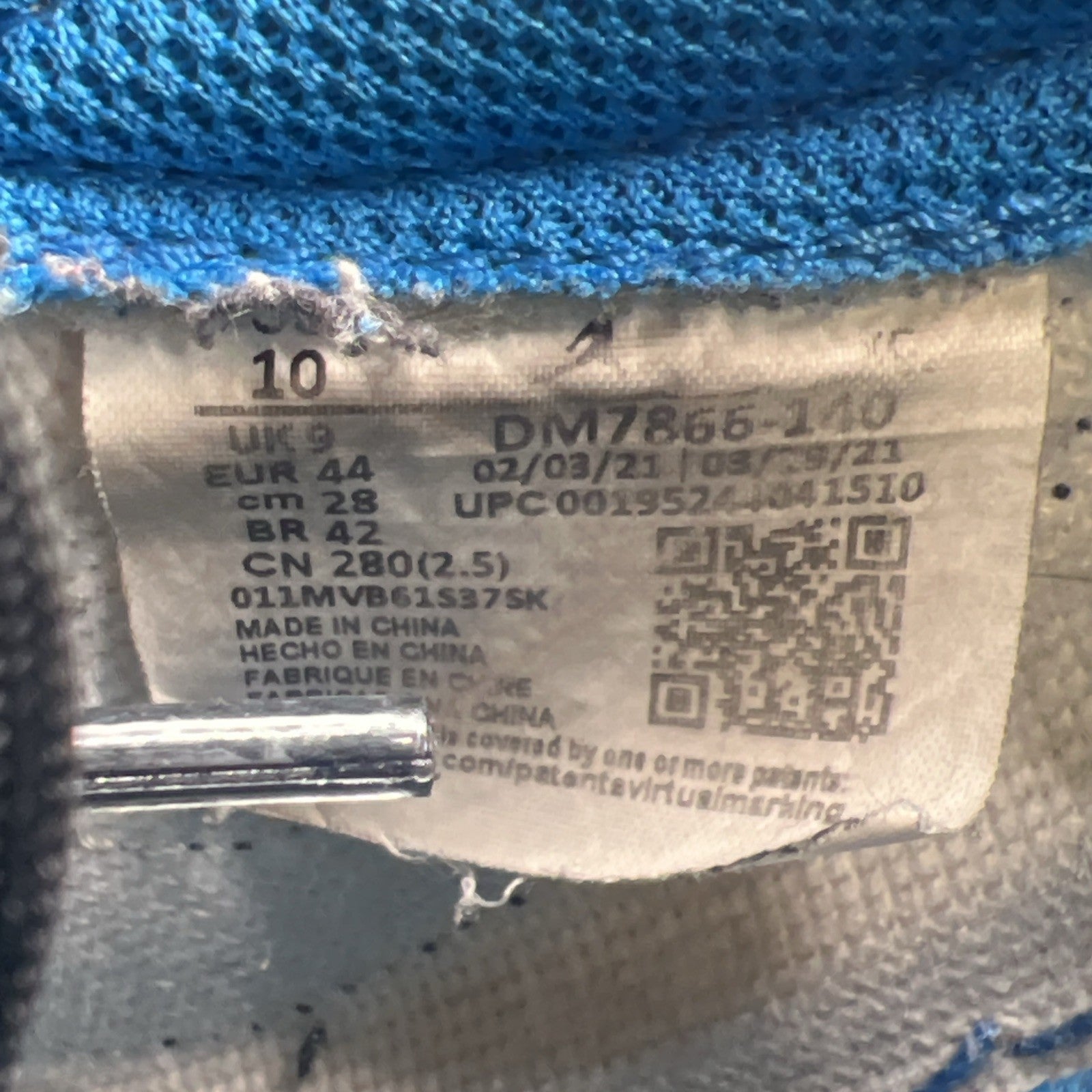 Size 10 - Jordan 1 Retro x Fragment Design x Travis Scott Low Blue (DM7866-140)