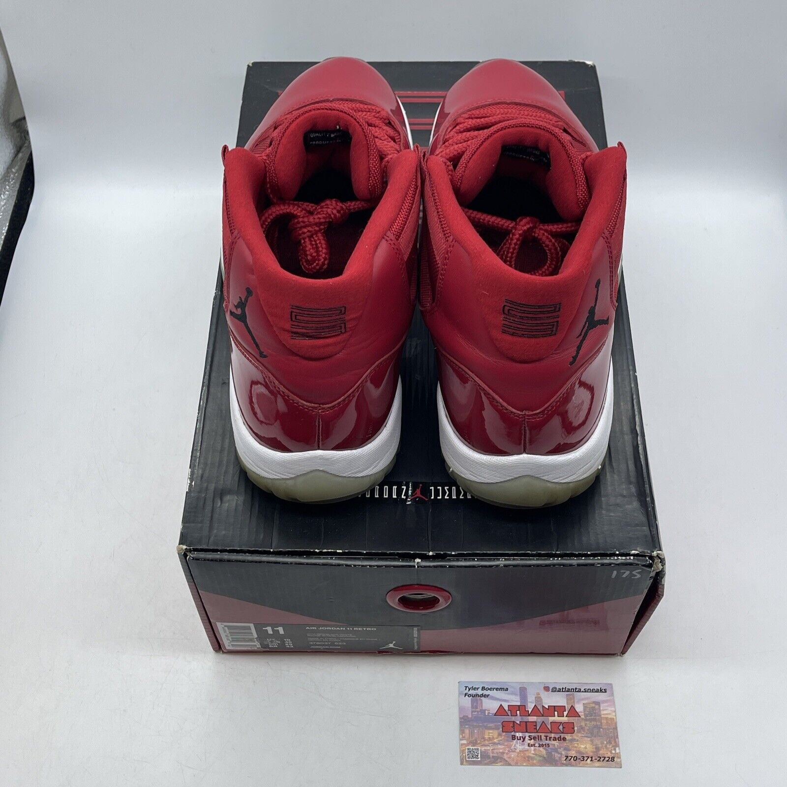 Size 11 - Jordan 11 Retro High Win Like '96 Red White (378037-623)