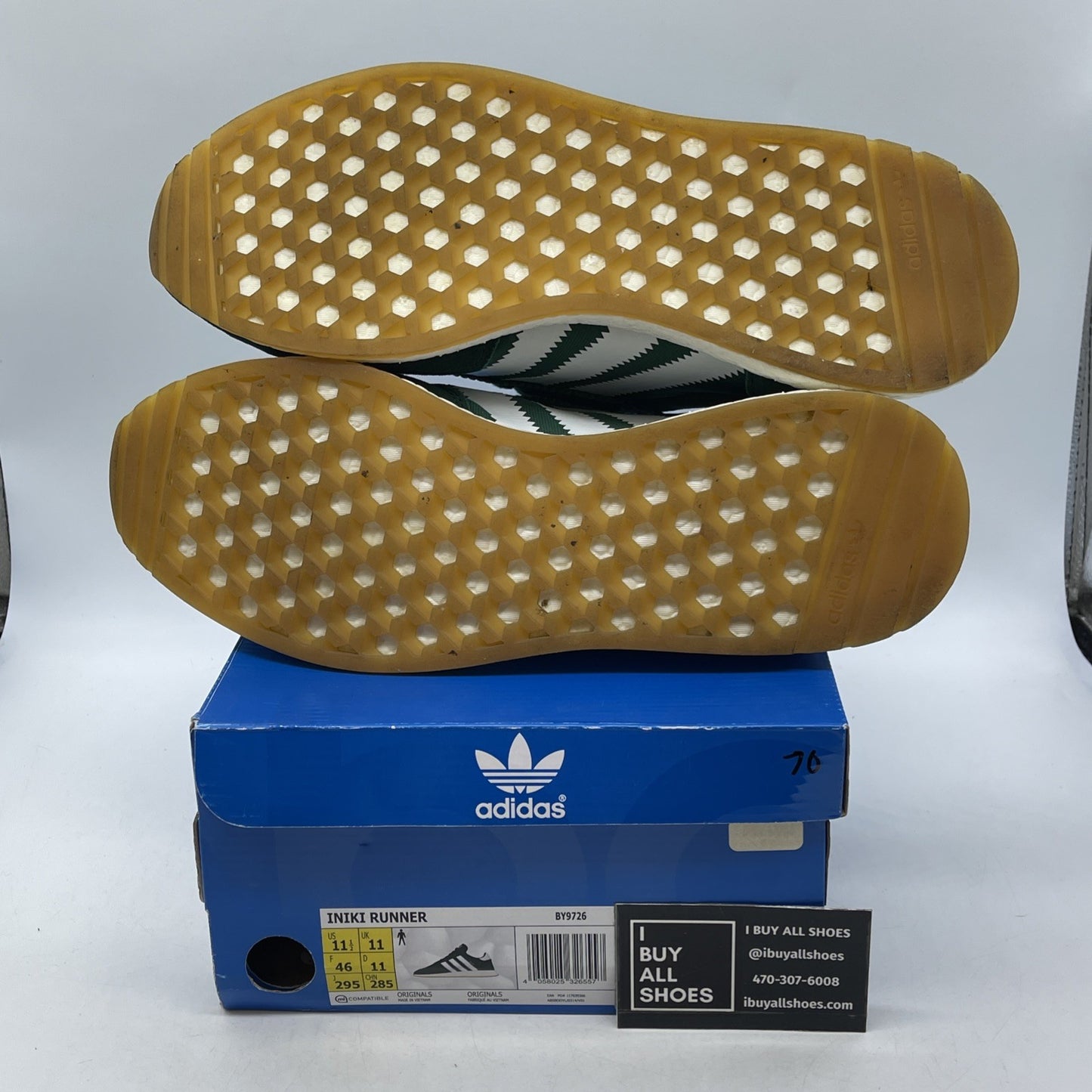 Size 11.5 - Adidas Iniki Runner Collegiate Green (BY9726)