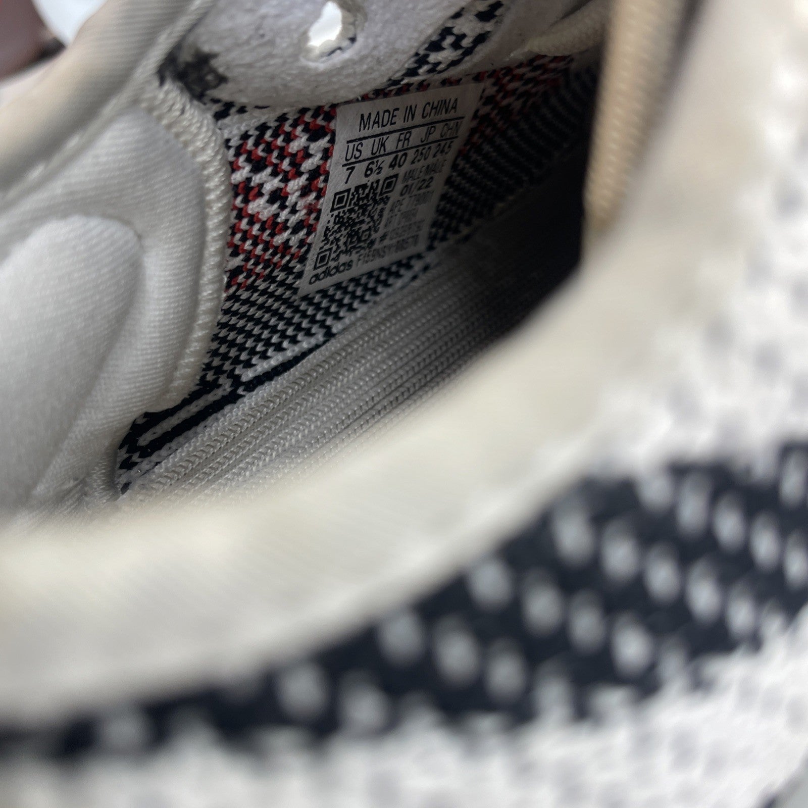 Size 7 - adidas Yeezy Boost 350 V2 Low Zebra Black White Suede (CP9654)