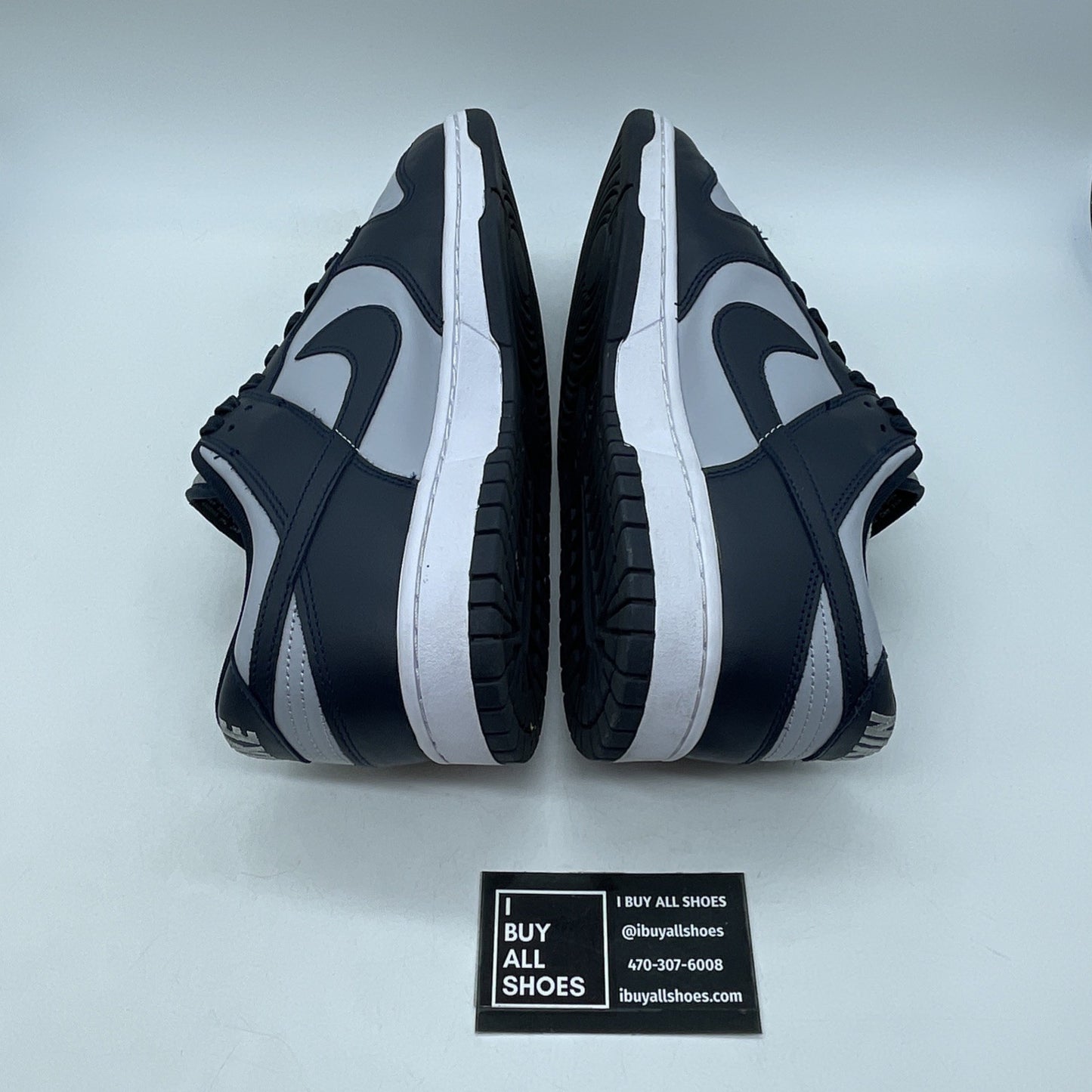 Size 12 - Nike Dunk Low Georgetown Blue Grey Leather (DD1391-003)